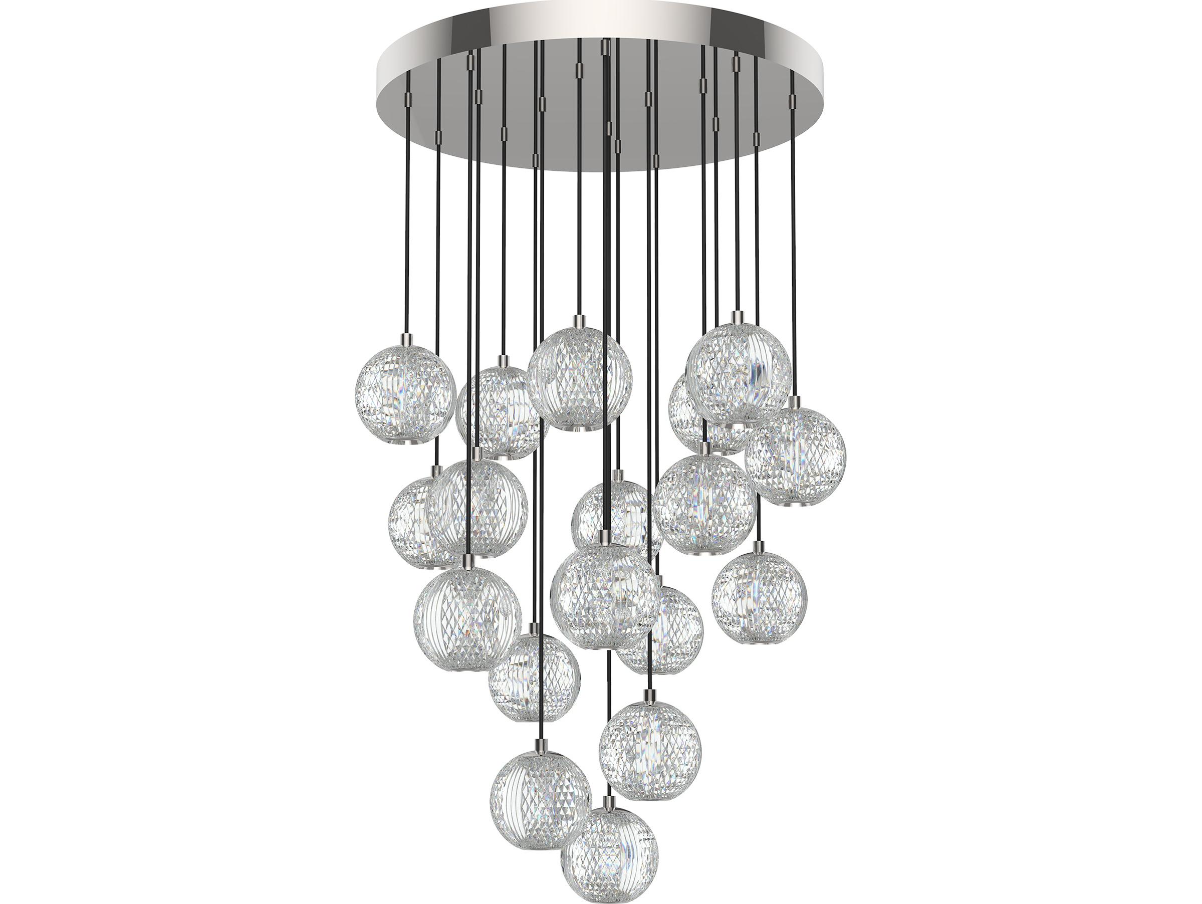 Alora Lighting Marni Polished Nickel Globe Pendant