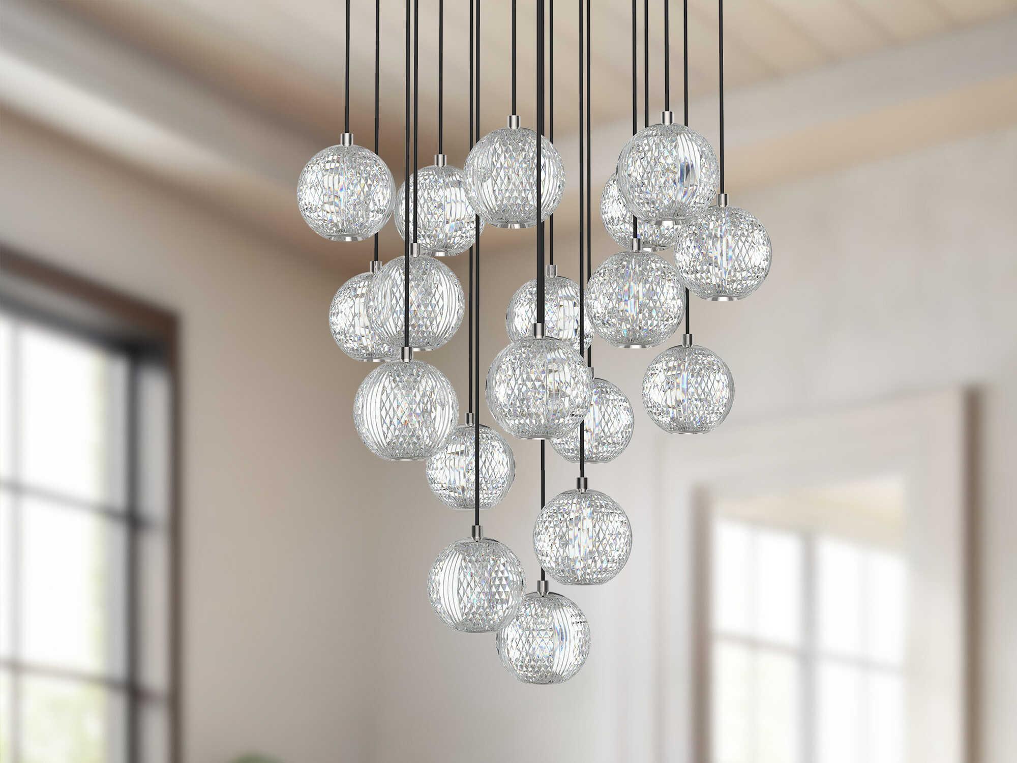 Alora Lighting Marni Polished Nickel Globe Pendant