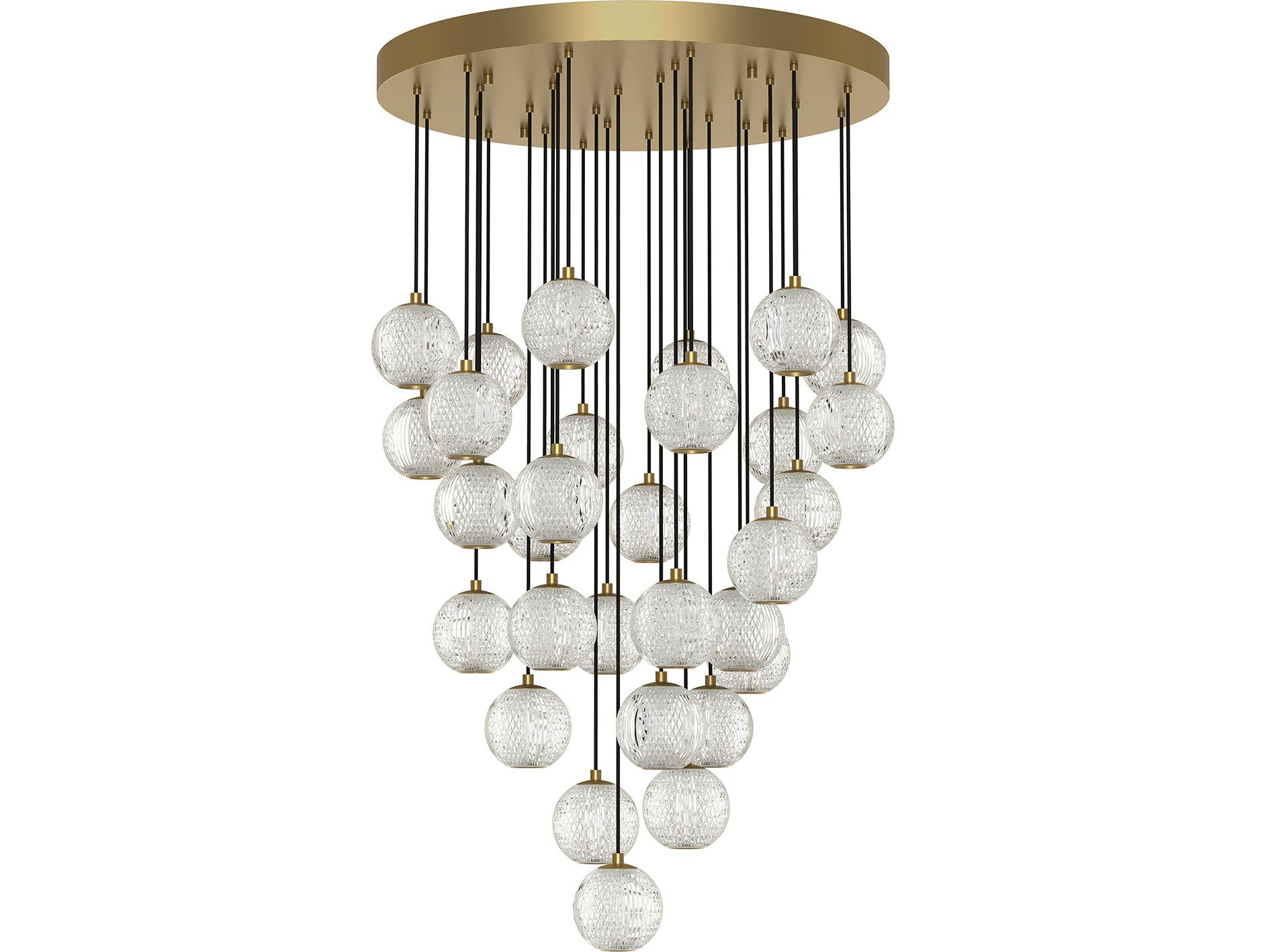Alora Lighting Marni Natural Brass Globe Pendant