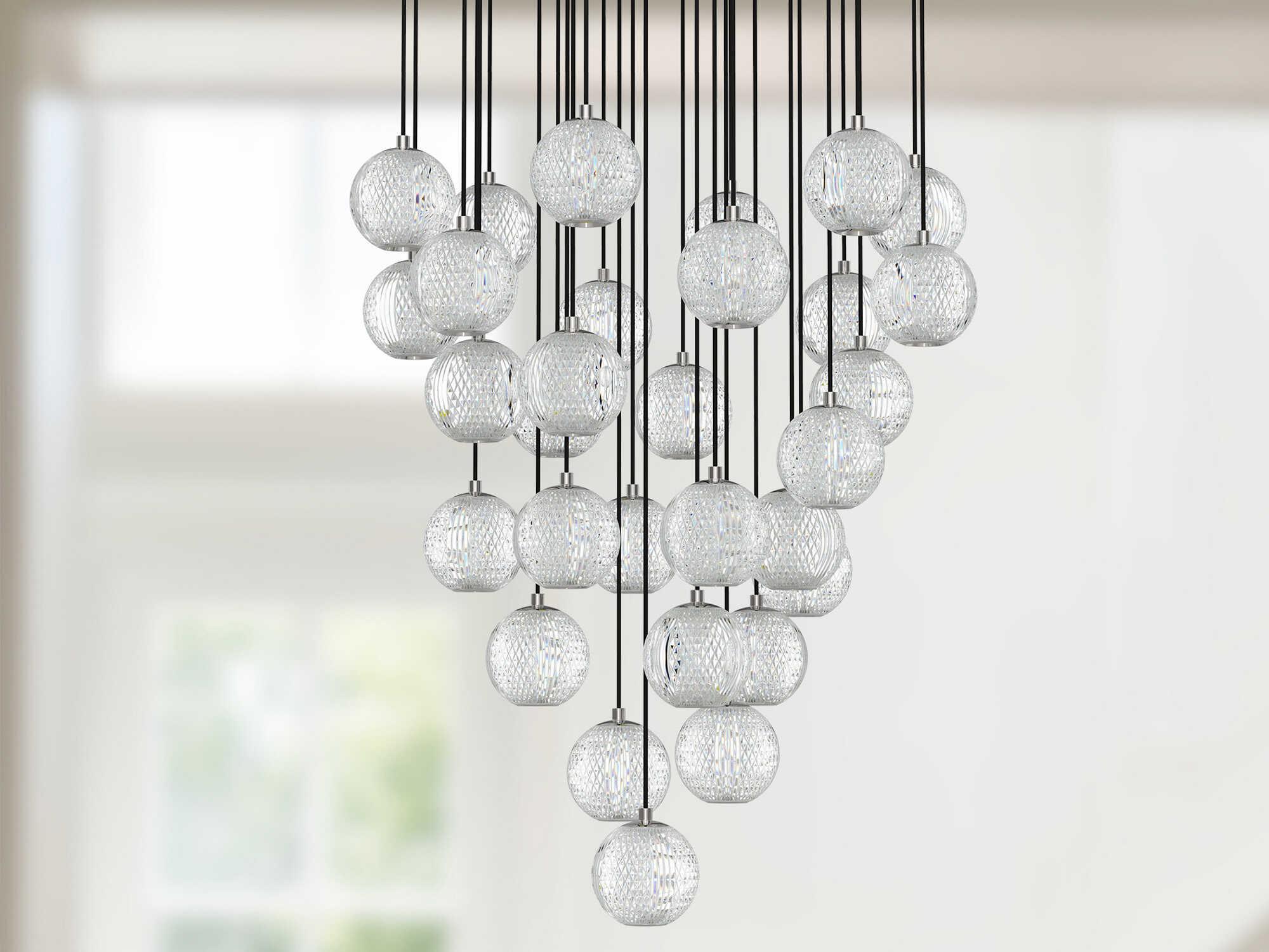 Alora Lighting Marni Polished Nickel Globe Pendant