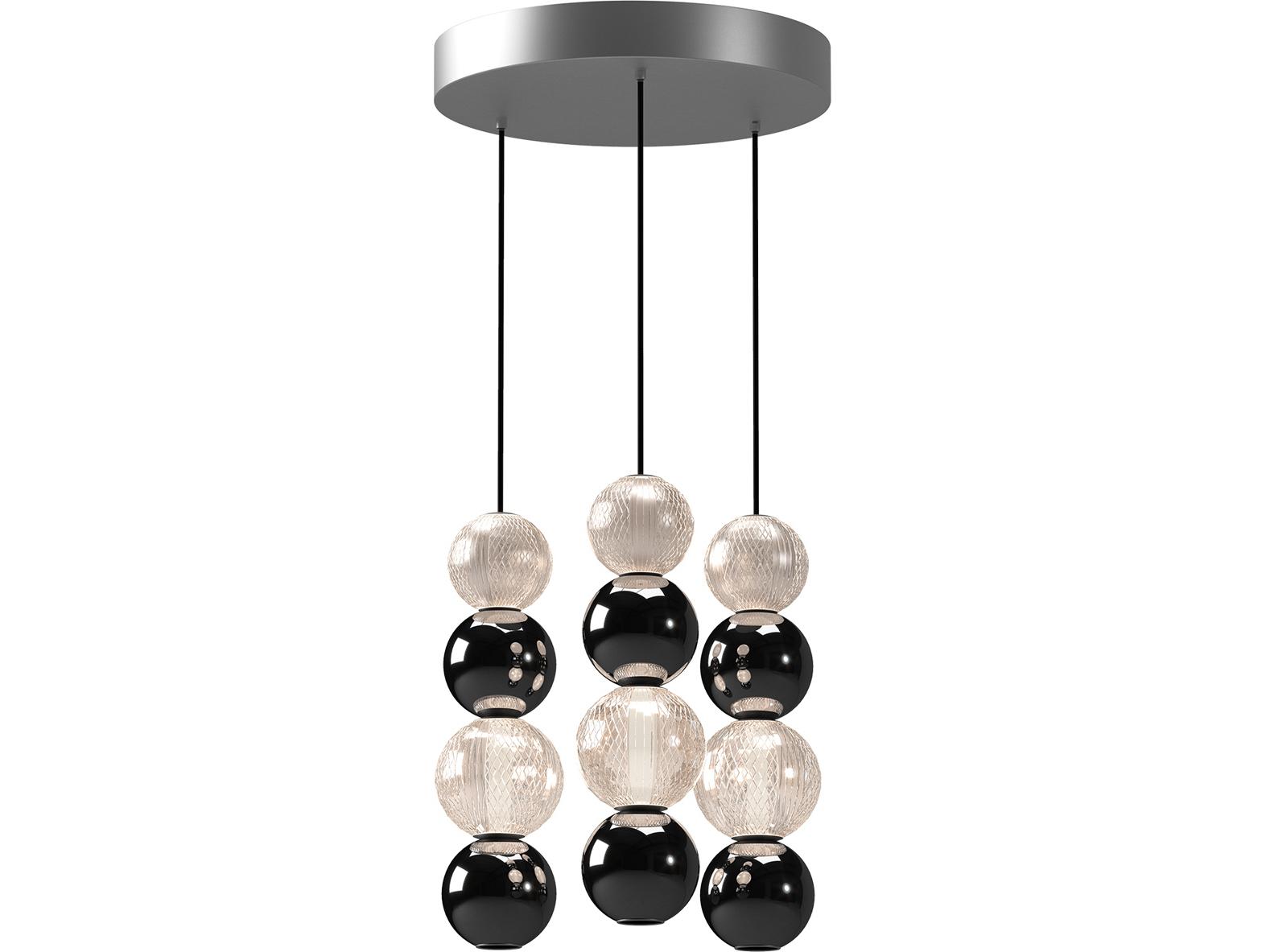 Alora Lighting Onyx Polished Nickel Globe Pendant