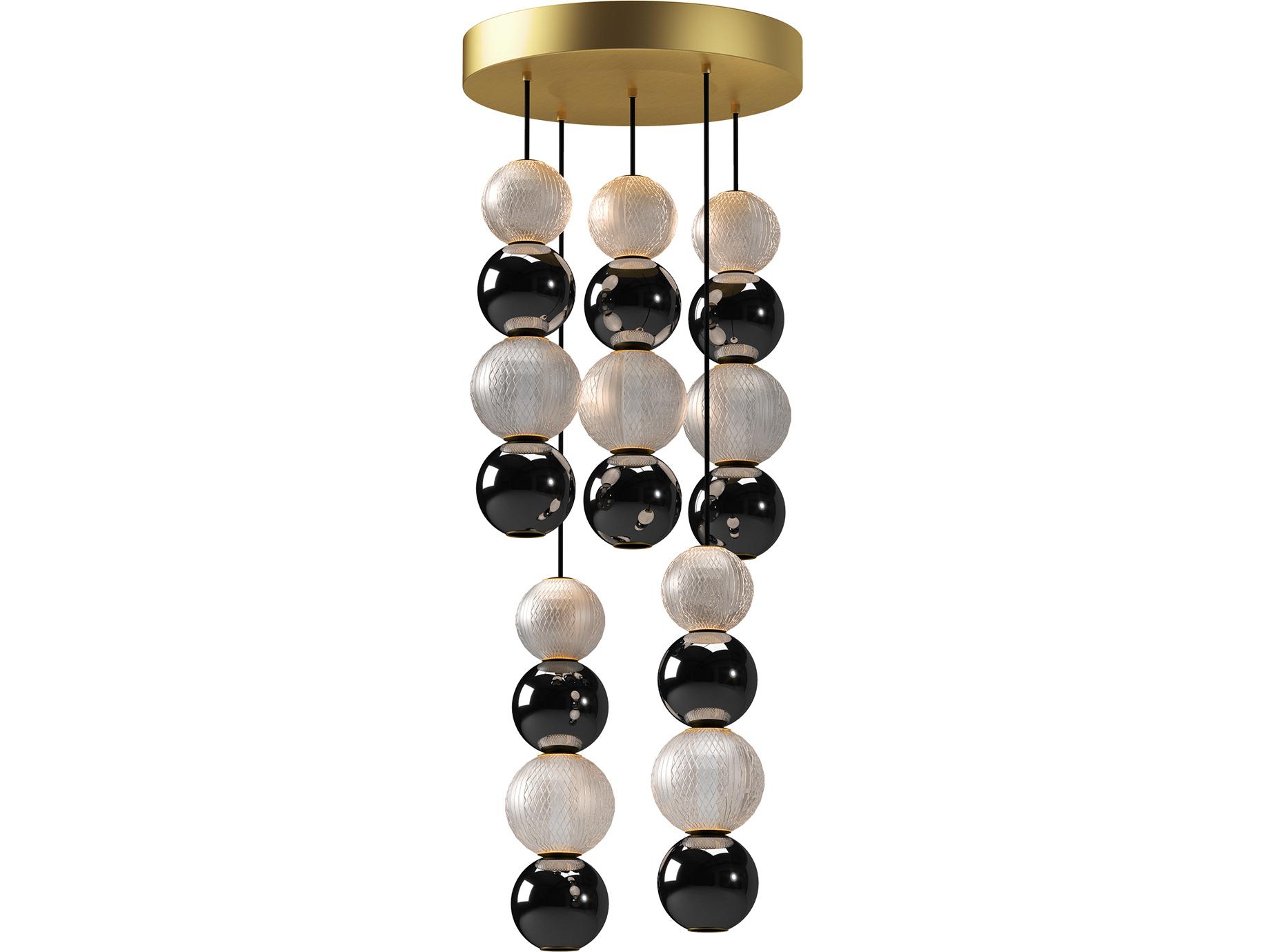 Alora Lighting Onyx Natural Brass Pendant
