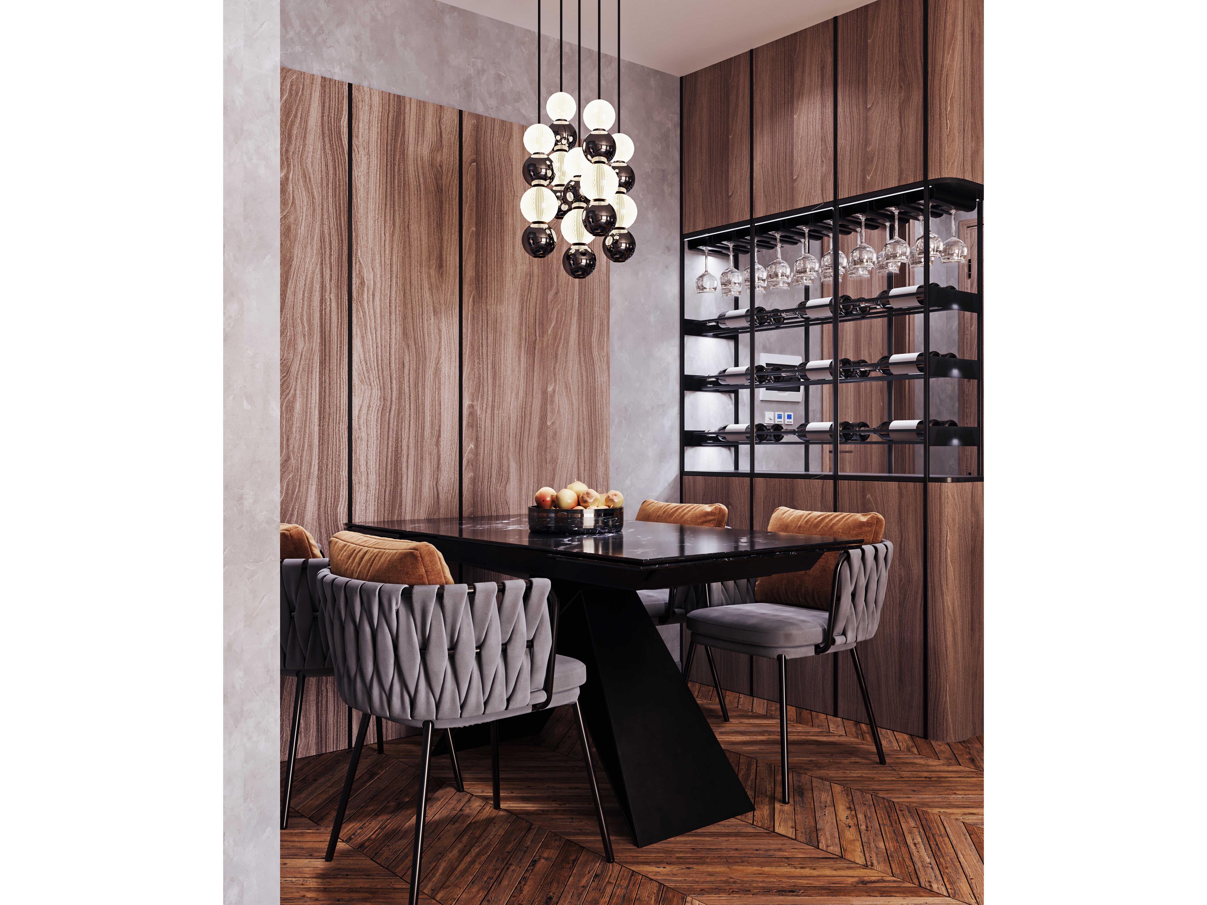 Alora Lighting Onyx Natural Brass Pendant