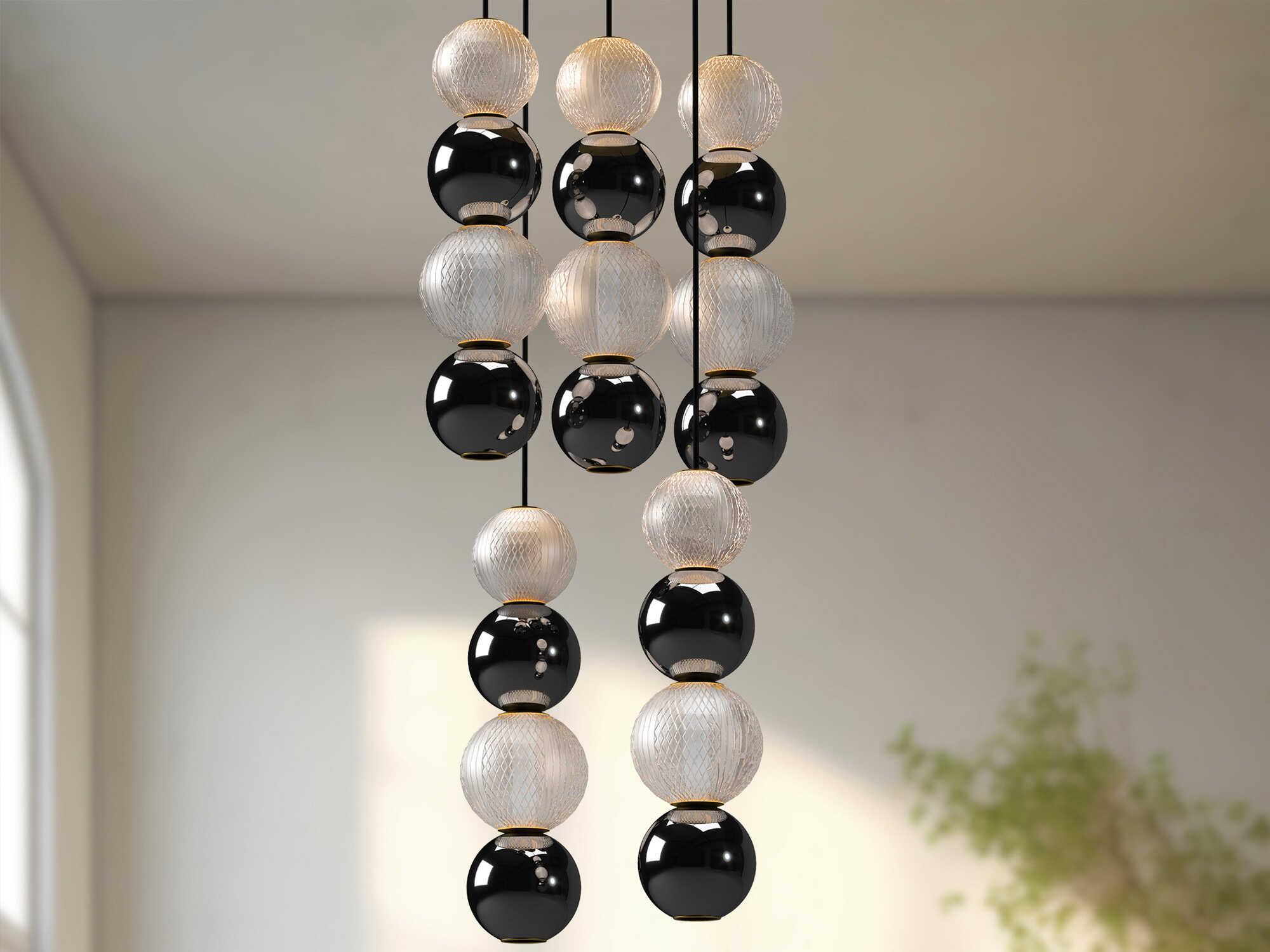 Alora Lighting Onyx Natural Brass Pendant