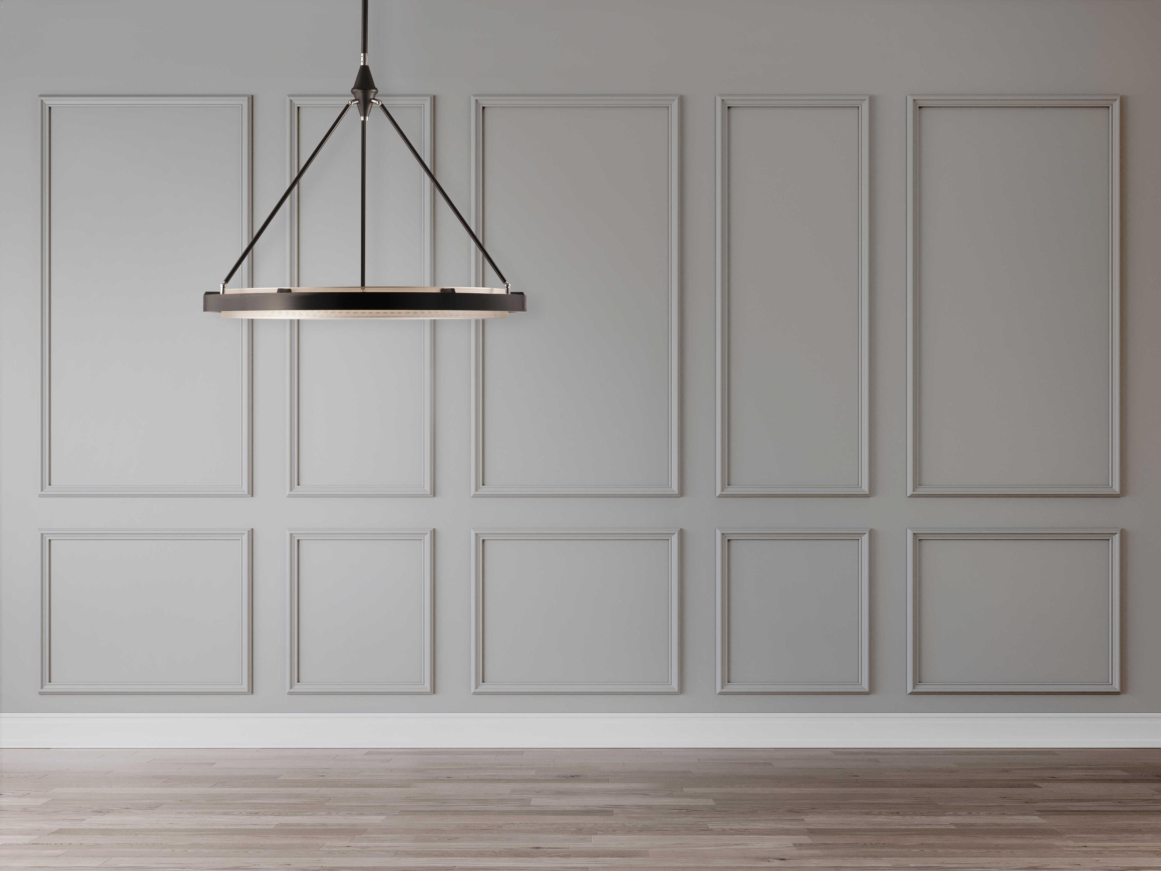 Alora Lighting Duo Classic Black Silver Shimmer Round Pendant