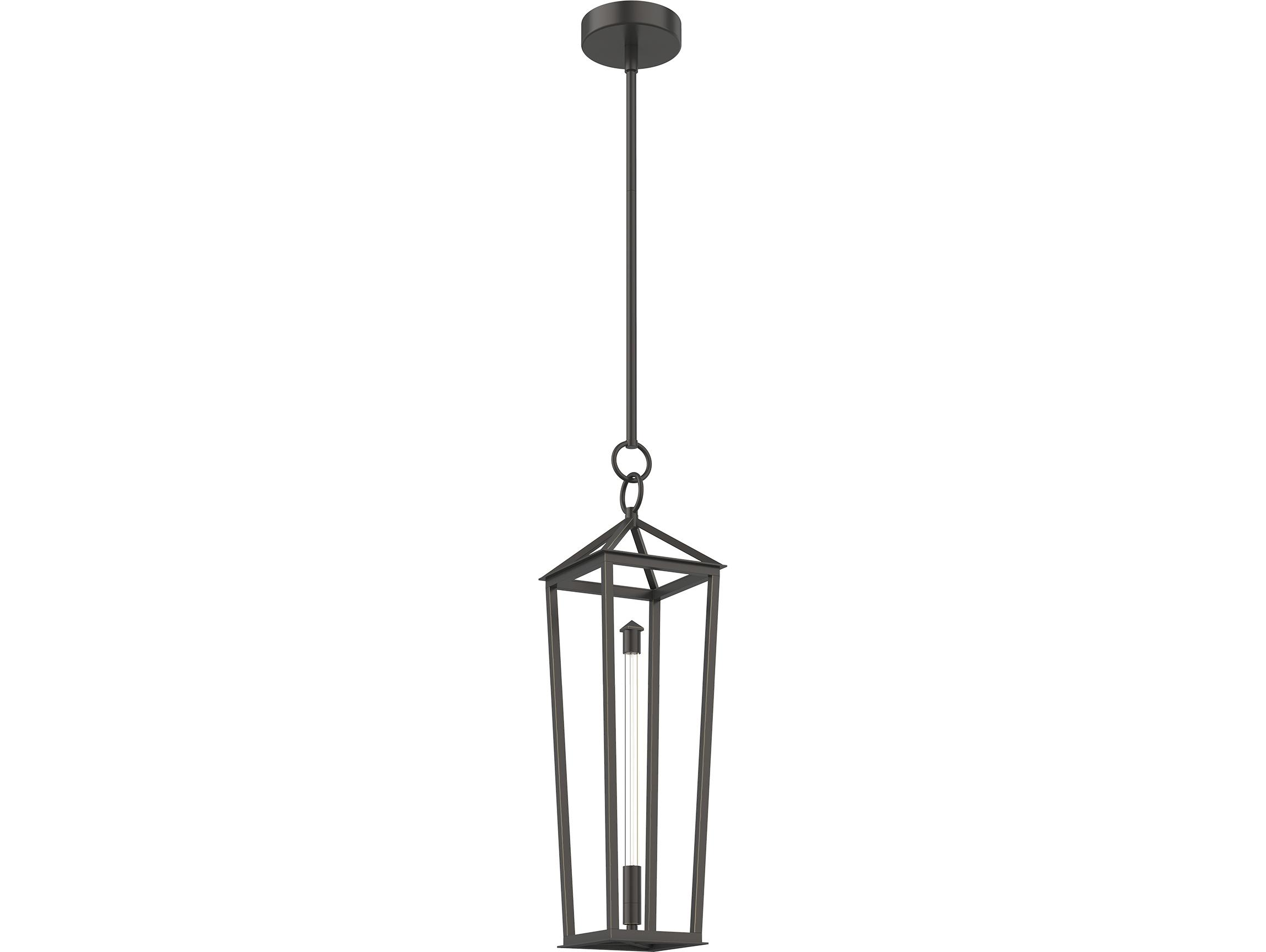 Alora Lighting Delphine Urban Bronze Lantern Mini Pendant