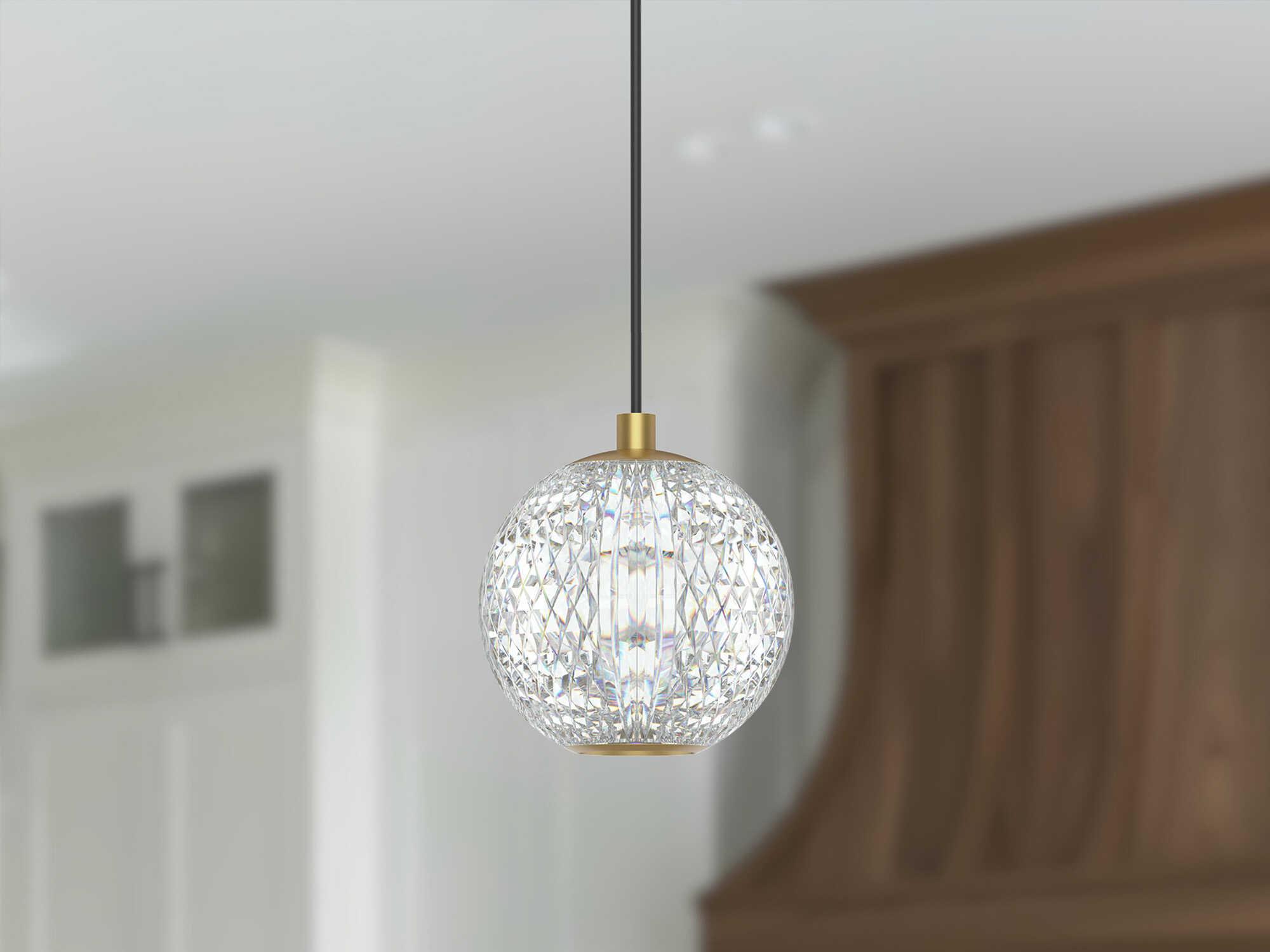 Alora Lighting Marni Natural Brass Globe Mini Pendant