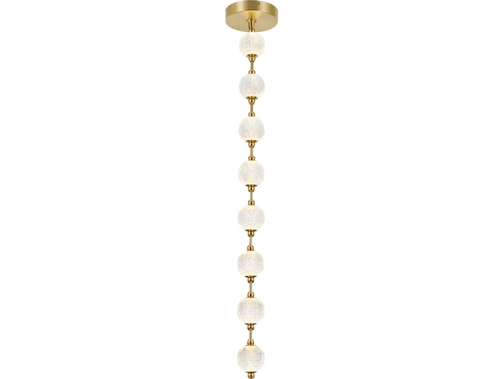 Alora Lighting Marni Natural Brass Linear Island Pendant