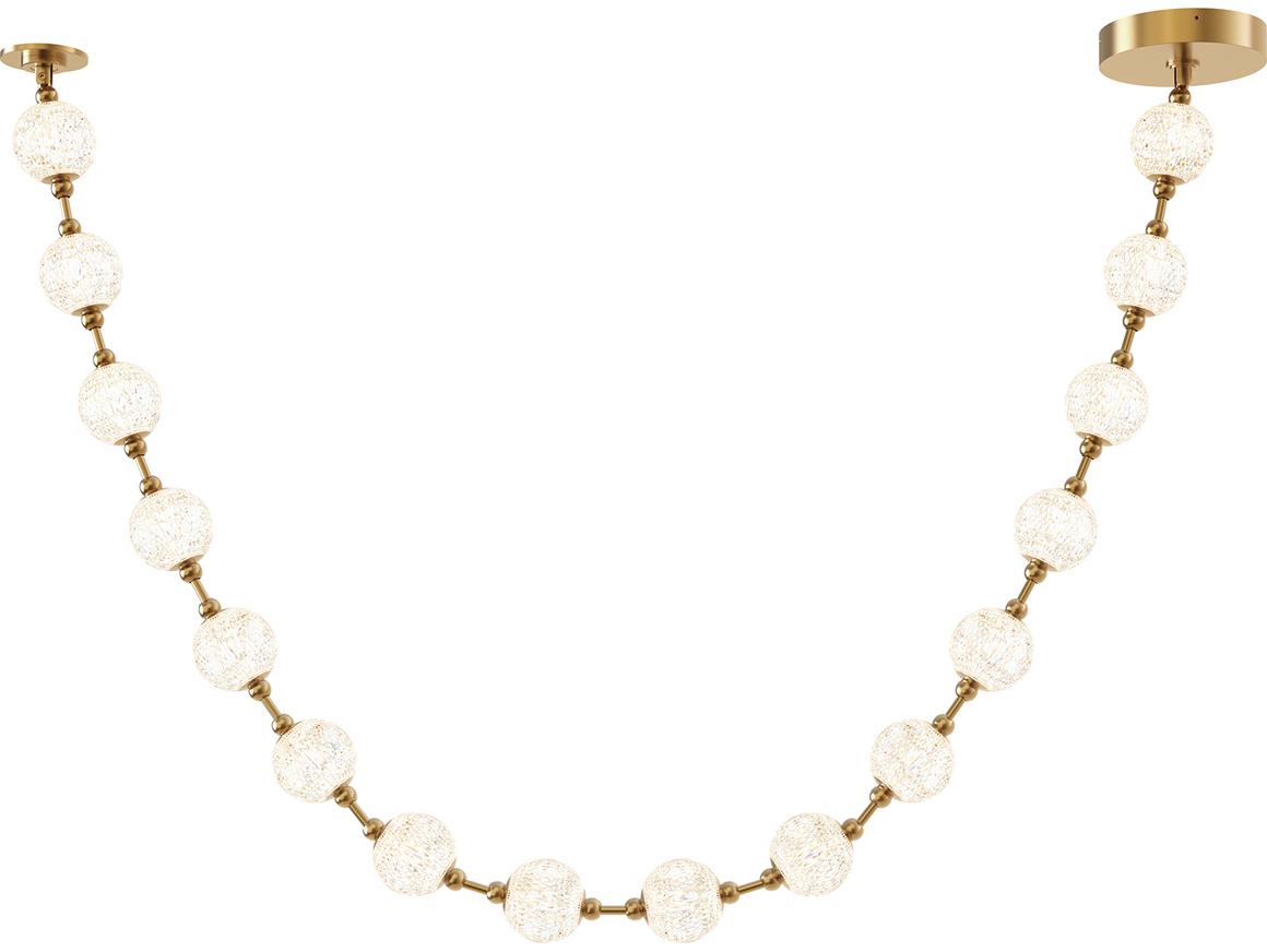 Alora Lighting Marni Natural Brass Linear Island Pendant