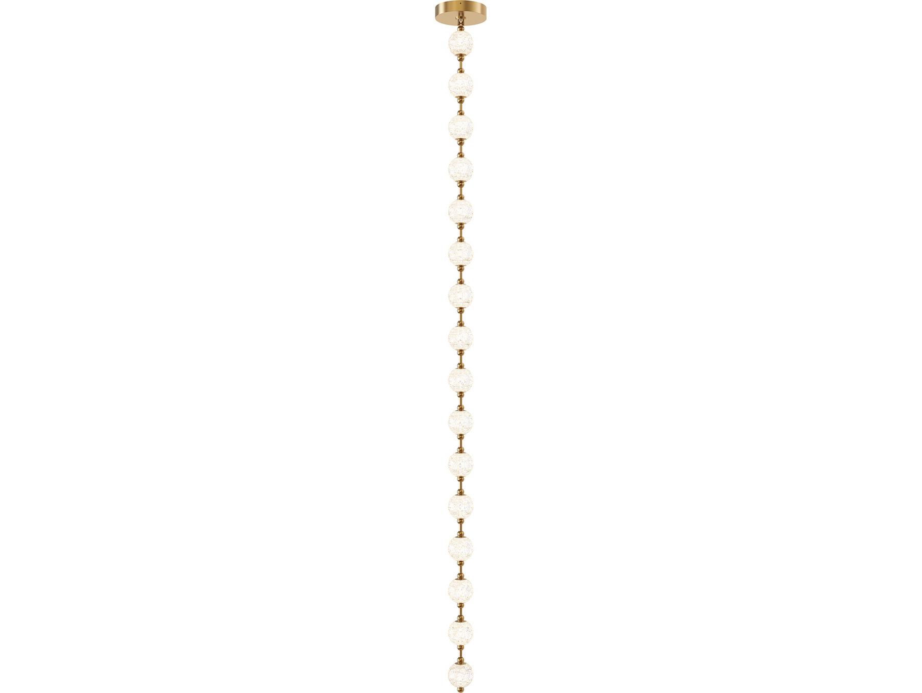 Alora Lighting Marni Natural Brass Linear Island Pendant