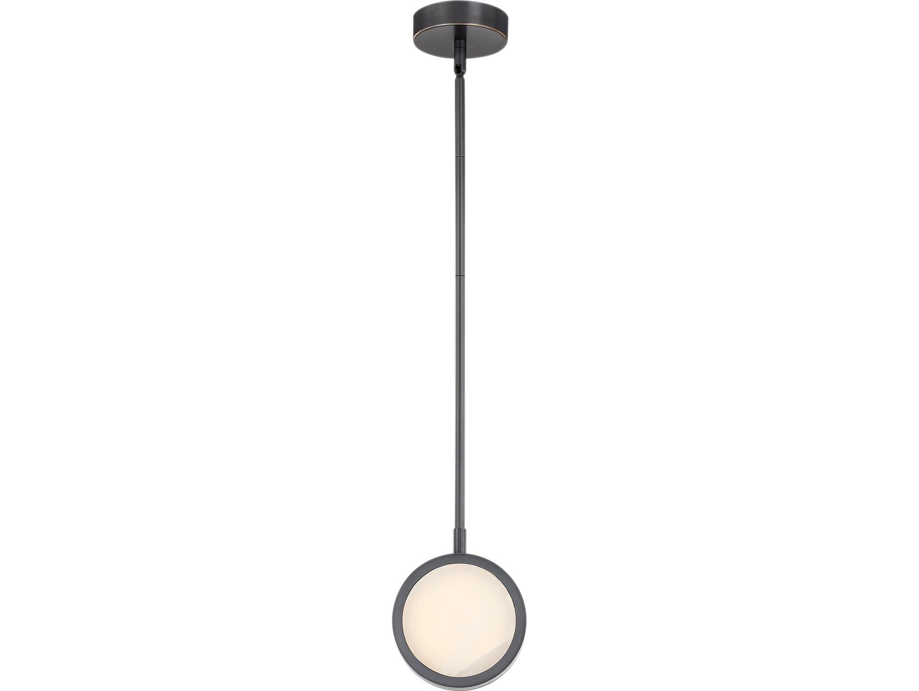 Alora Lighting Blanco Urban Bronze Black Round Mini Pendant