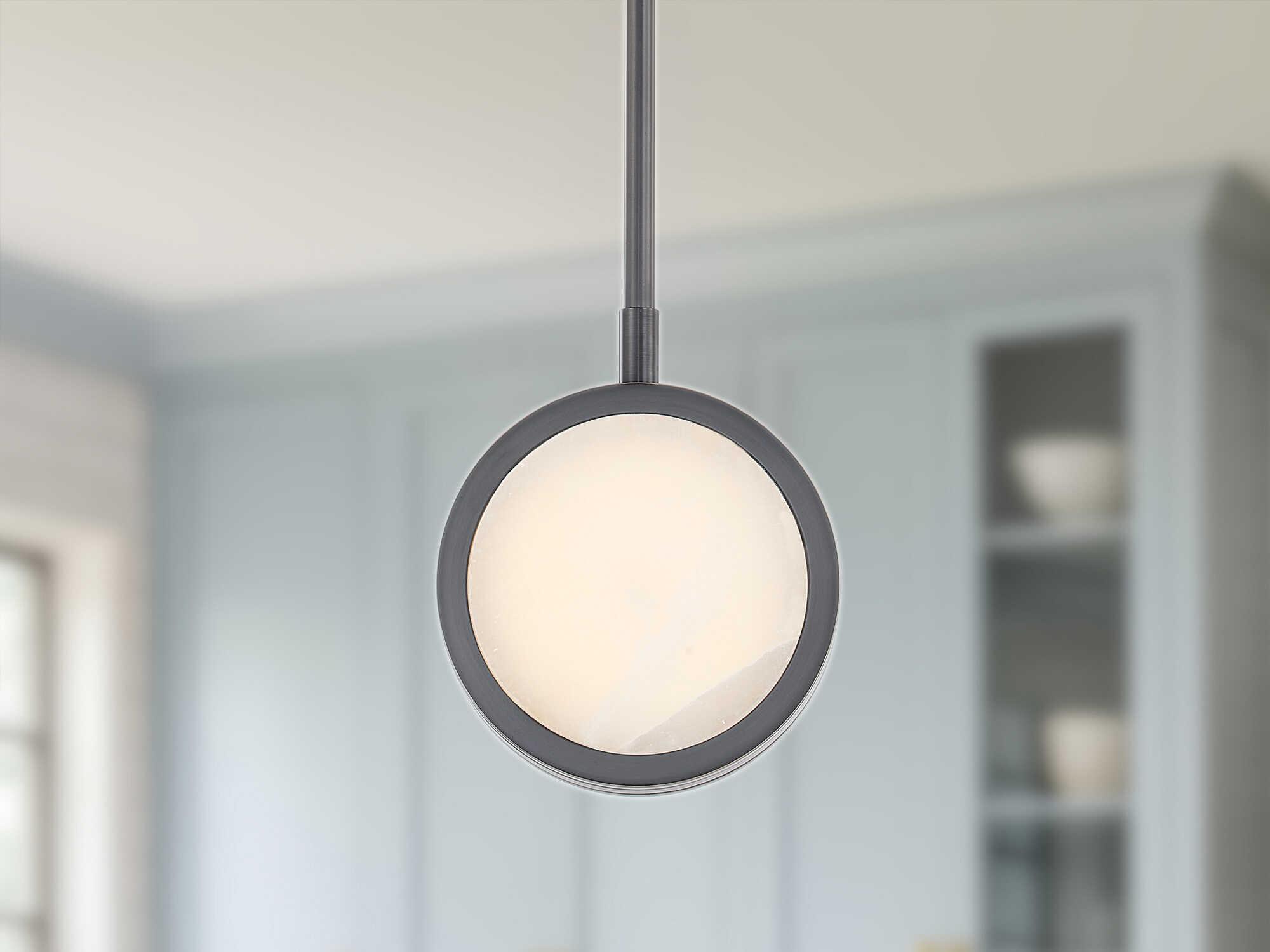 Alora Lighting Blanco Urban Bronze Black Round Mini Pendant
