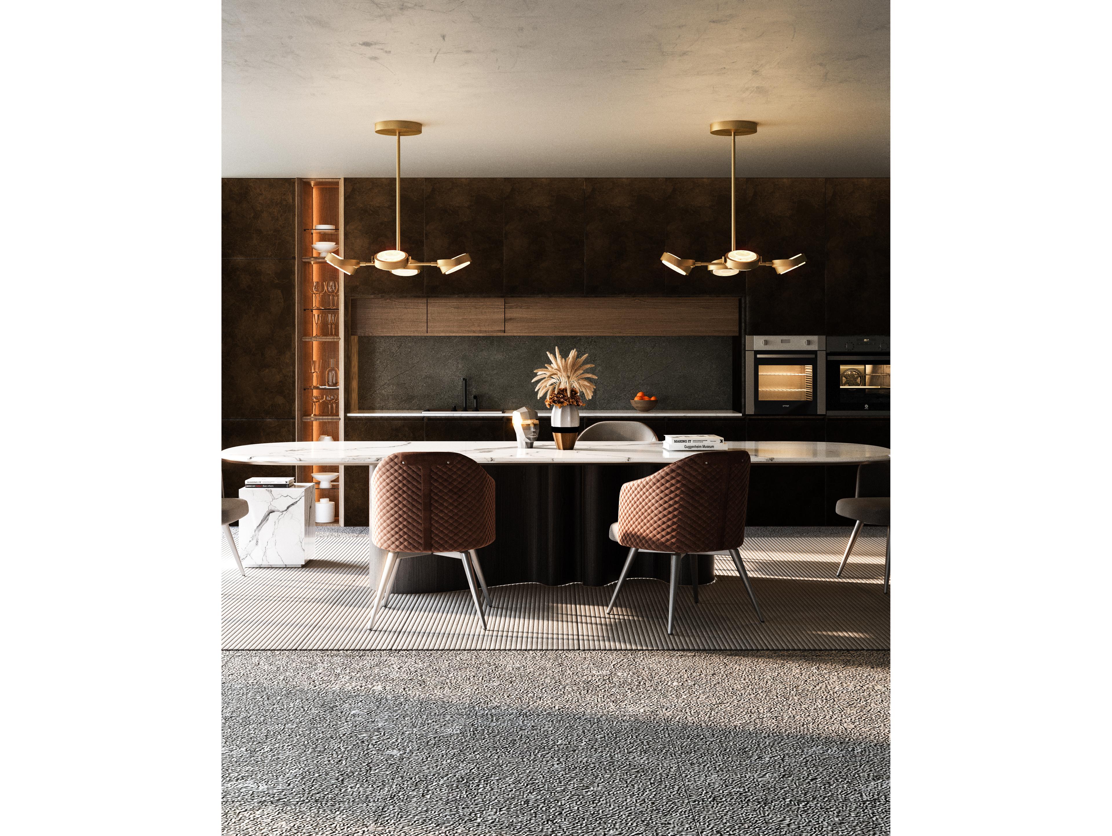 Alora Lighting Blanco Vintage Brass Round Pendant