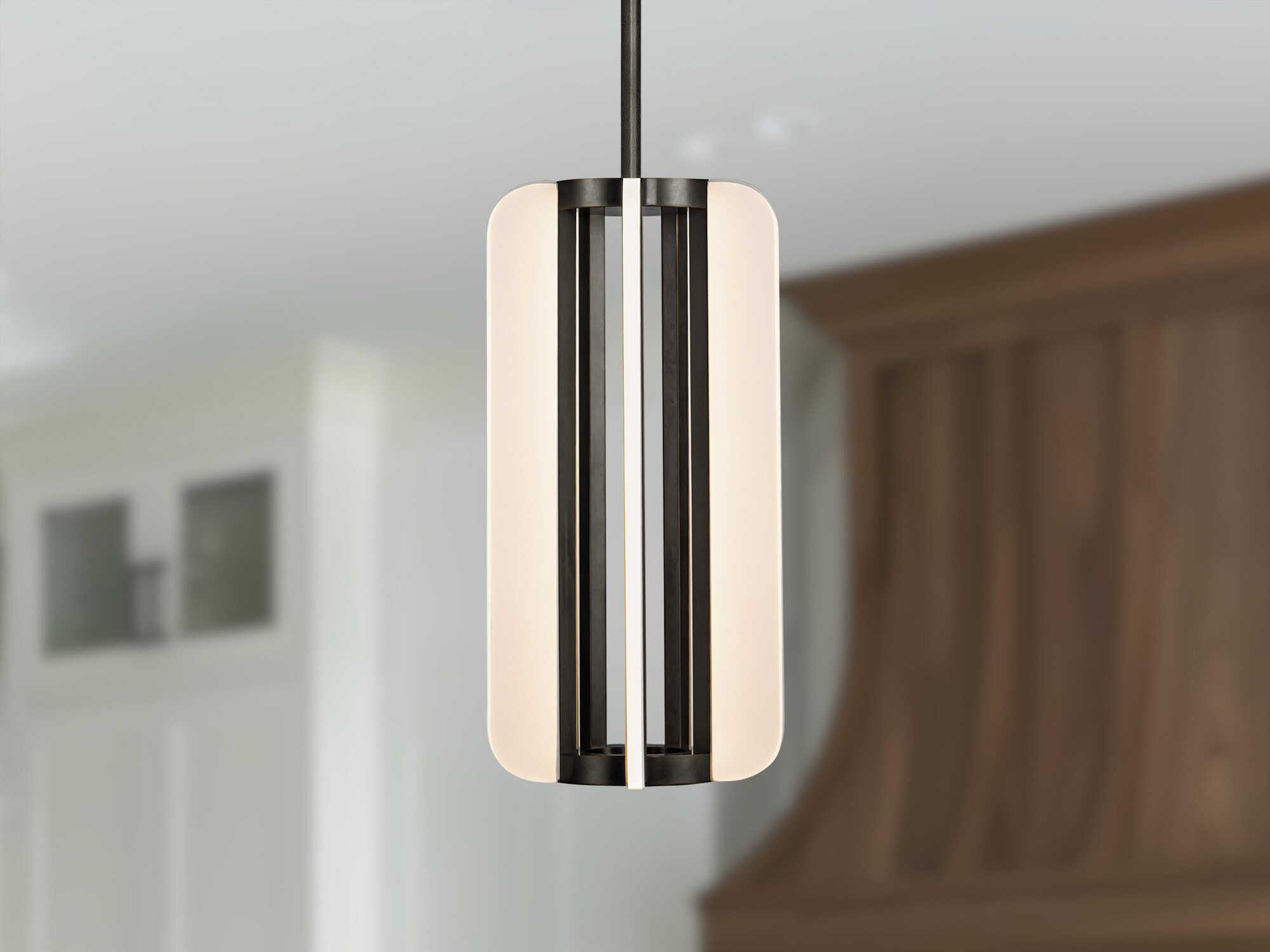 Alora Lighting Anders Urban Bronze Black Geometric Pendant