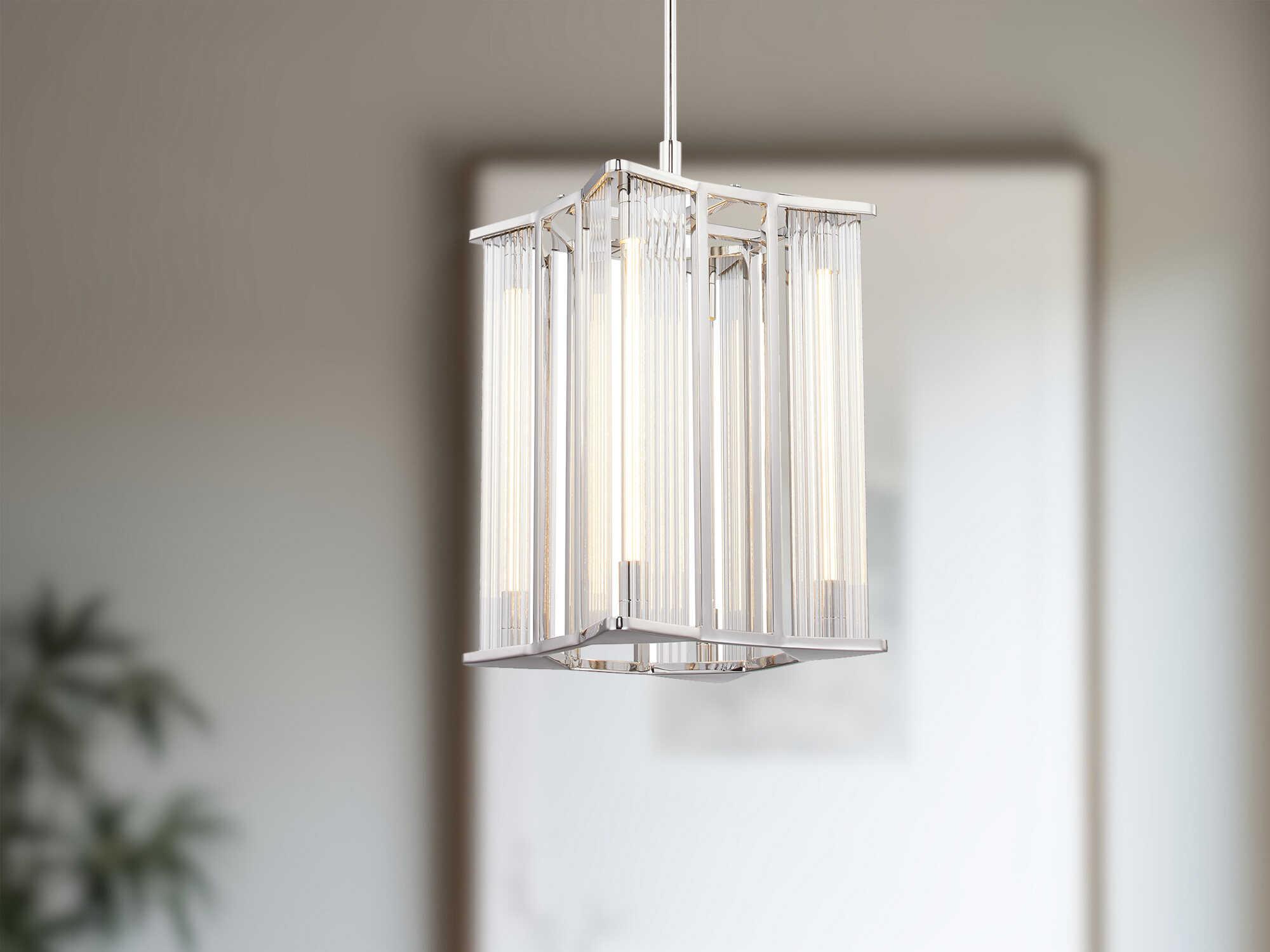 Alora Lighting Sabre Polished Nickel Geometric Pendant