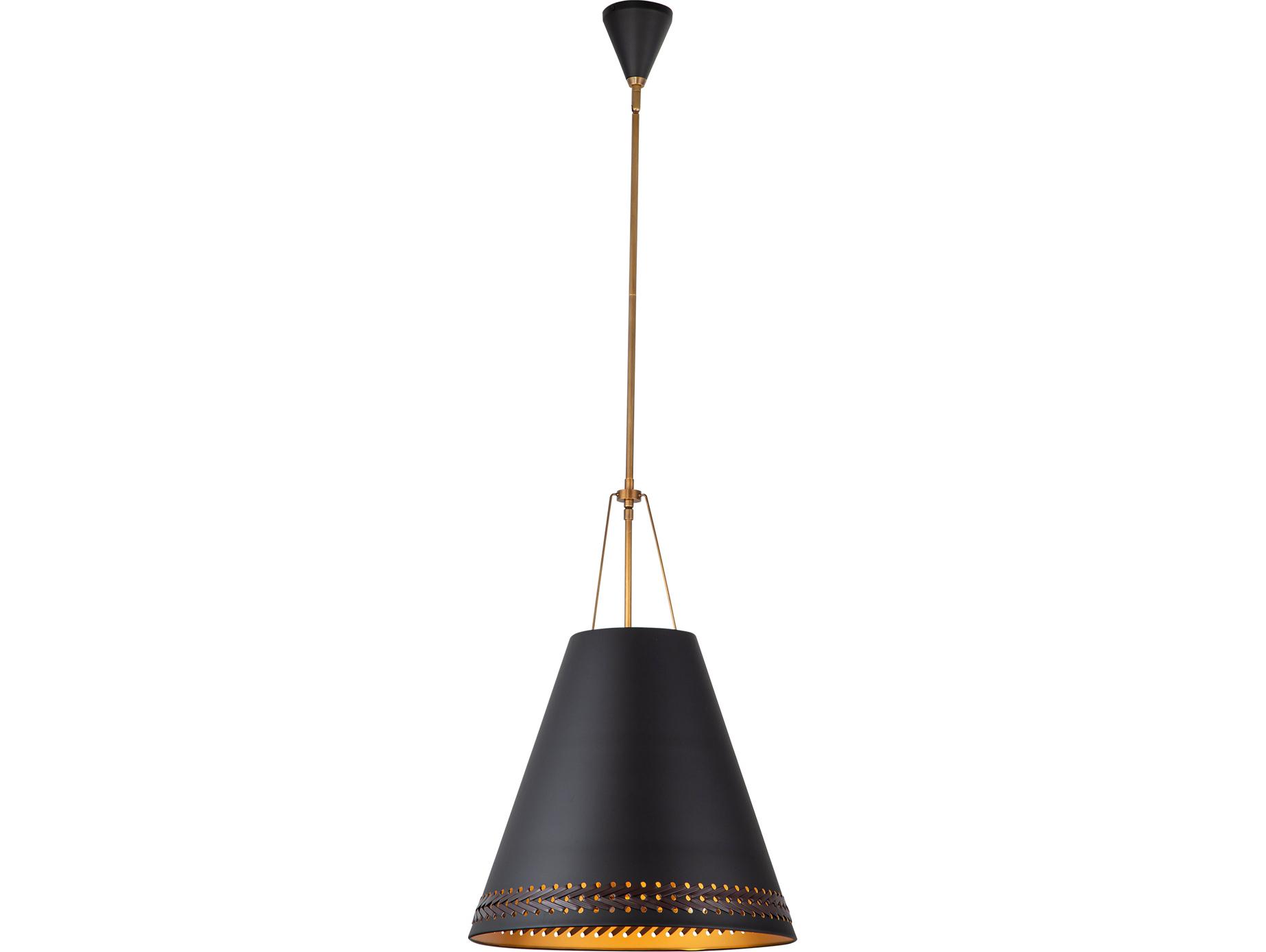 Alora Lighting Brickell 3-Light Matte Black Pendant