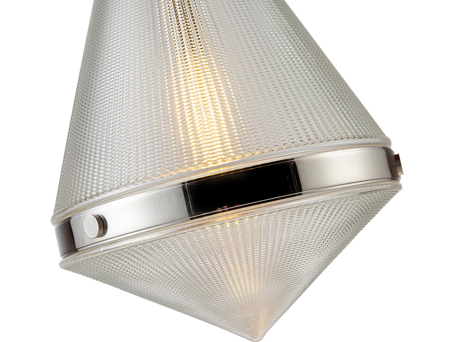 Alora Lighting Willard 1-Light Polished Nickel Geometric Pendant