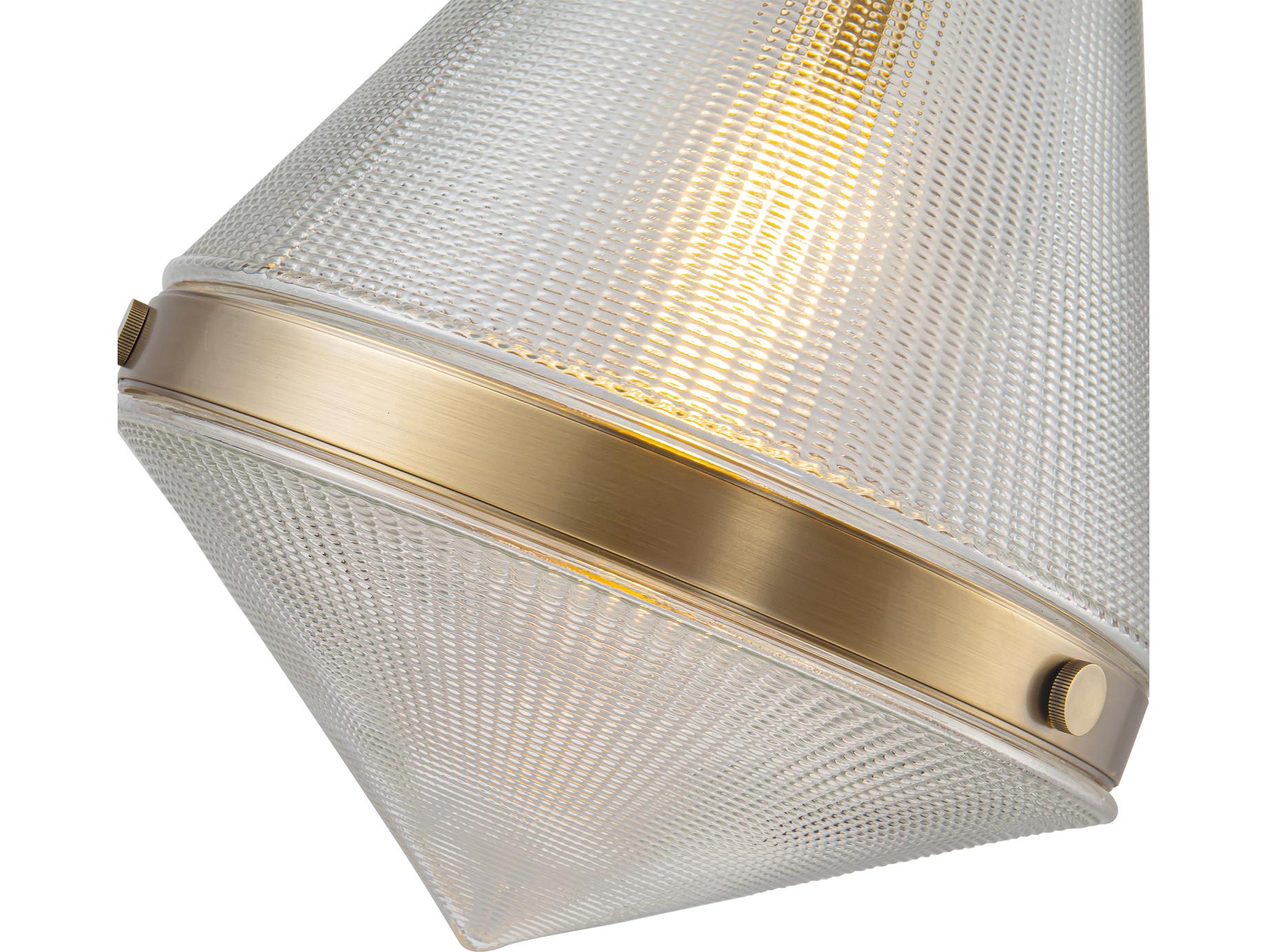 Alora Lighting Willard 1-Light Vintage Brass Geometric Pendant