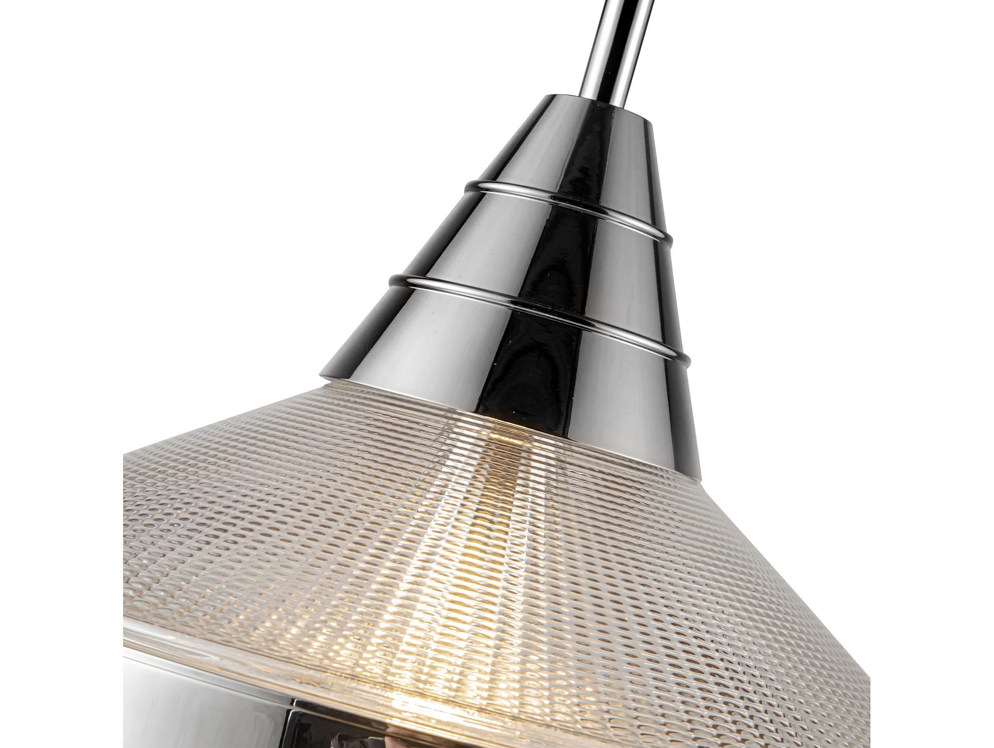 Alora Lighting Willard 1-Light Polished Nickel Geometric Pendant