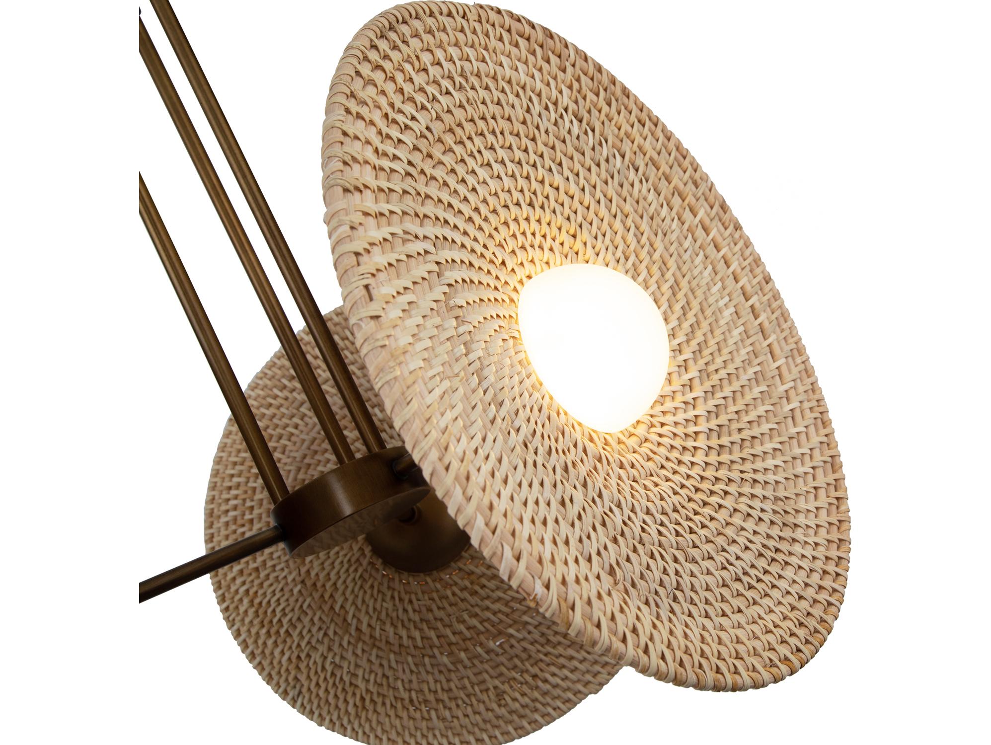 Alora Lighting Harbour Vintage Brass Round Pendant