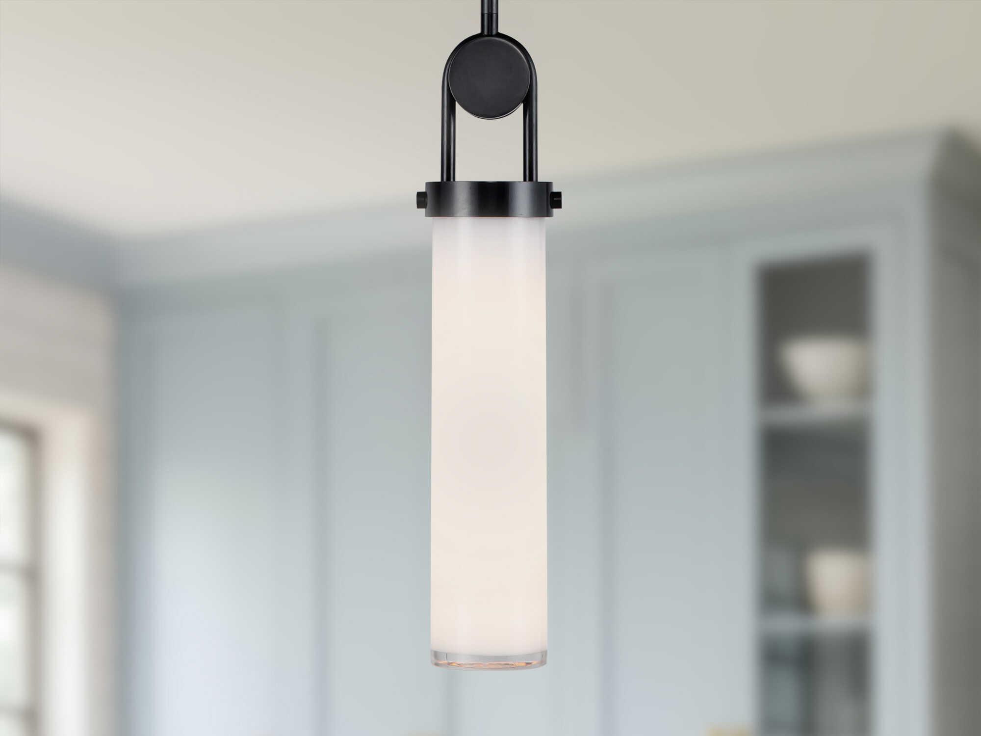 Alora Lighting Wynwood 1-Light Urban Bronze Black Cylinder Linear Mini Pendant