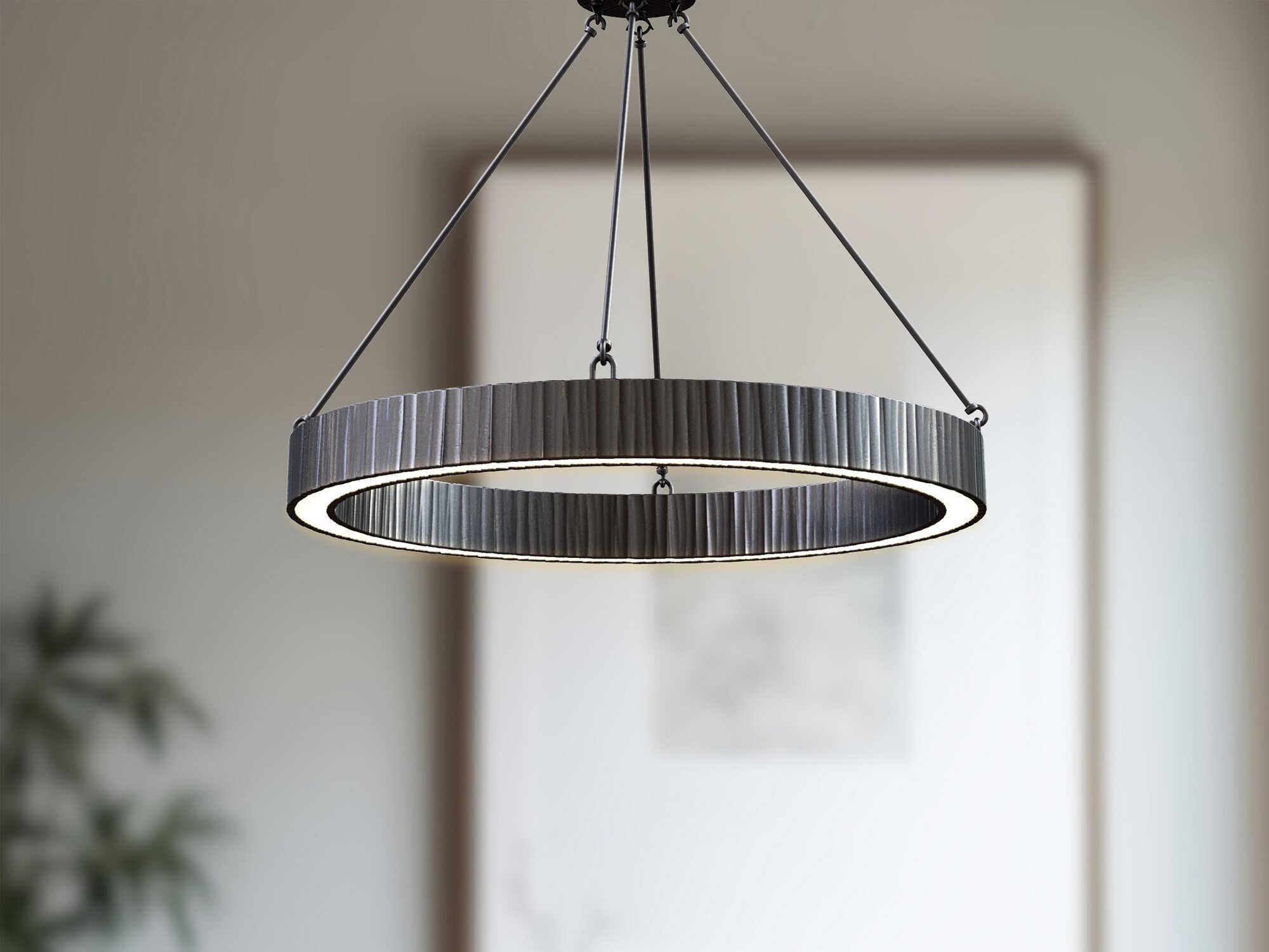 Alora Lighting Kensington Urban Bronze Black Round Pendant
