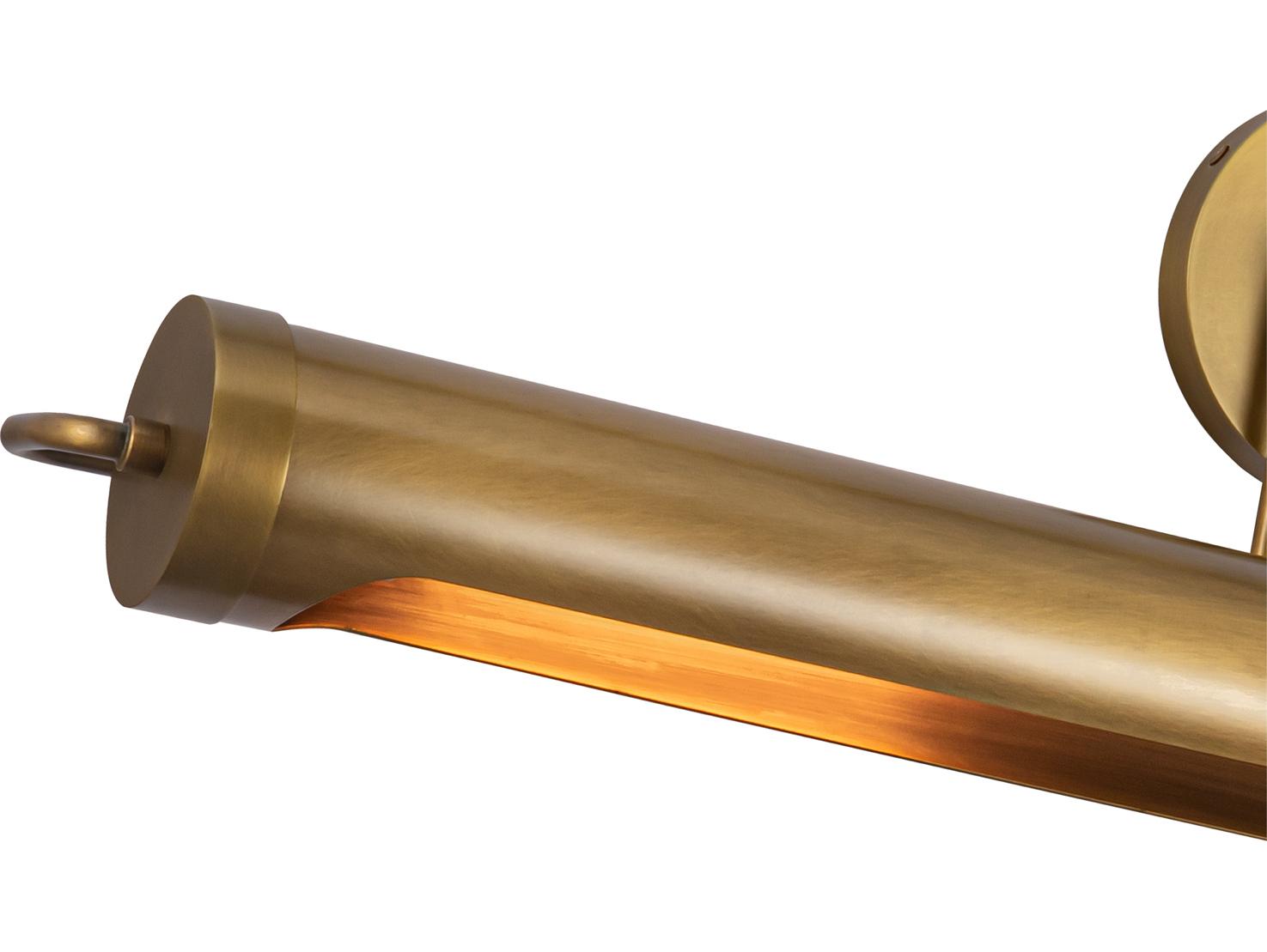 Alora Lighting Wynwood 2-Light Vintage Brass Picture Light