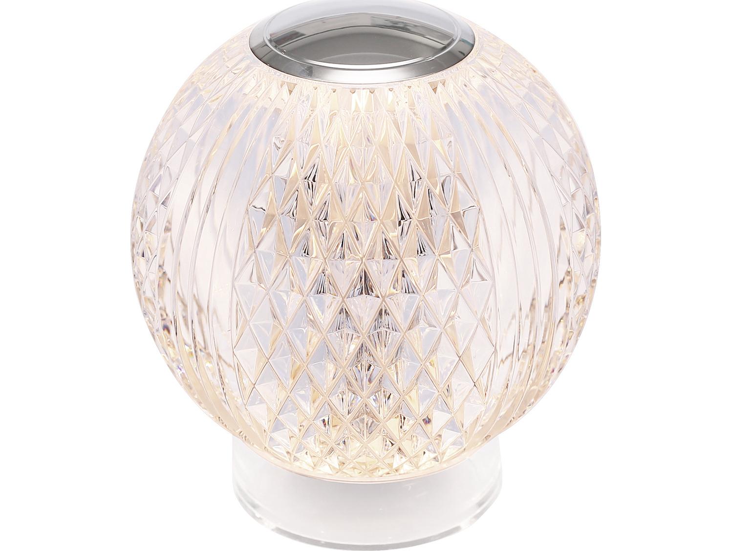 Alora Lighting Marni Polished Nickel Clear Carved Acrylic Table Lamp