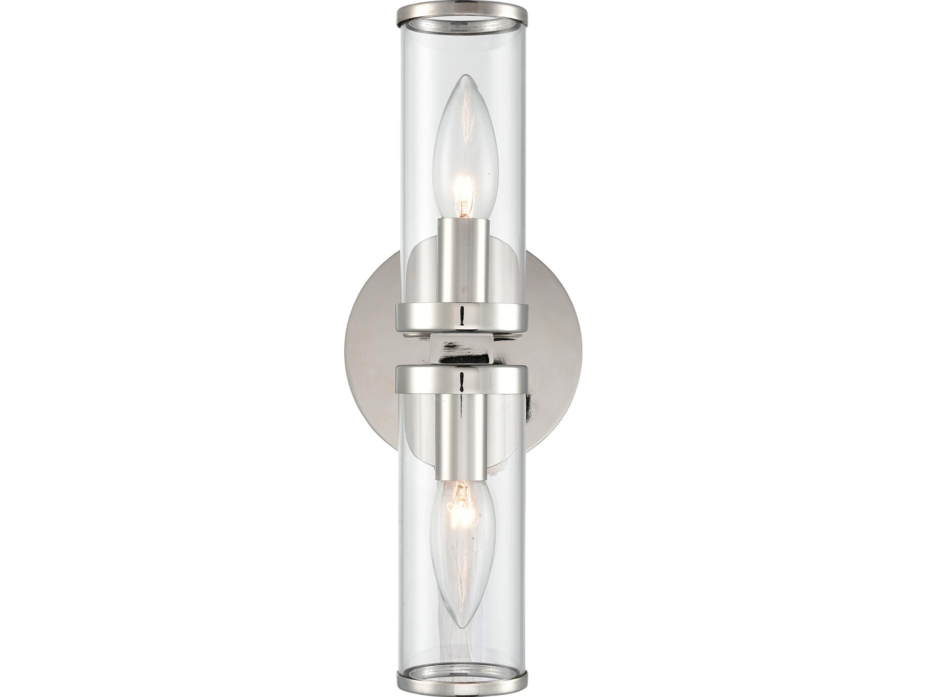 Alora Lighting Revolve 2-Light Polished Nickel Wall Sconce