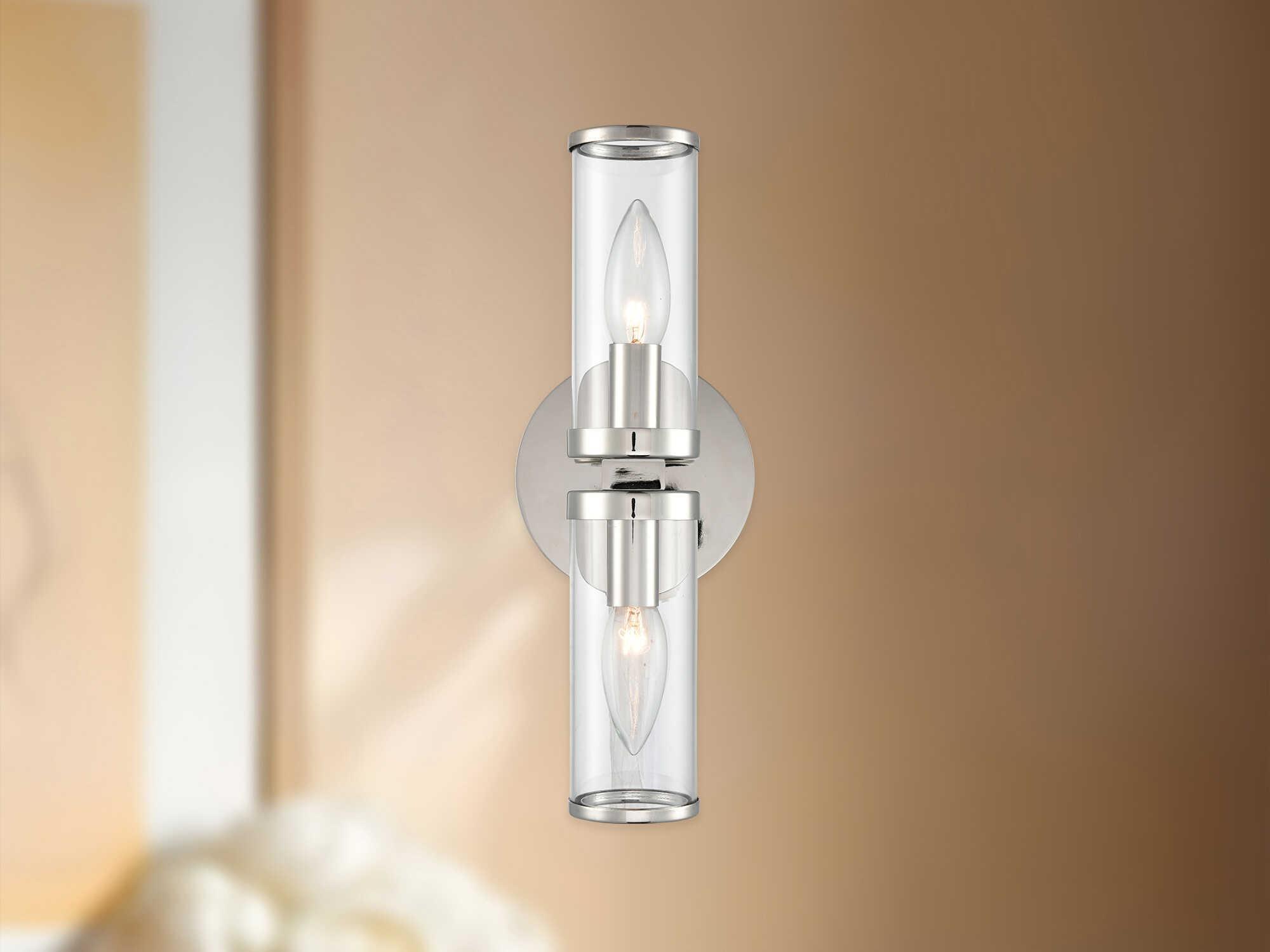 Alora Lighting Revolve 2-Light Polished Nickel Wall Sconce