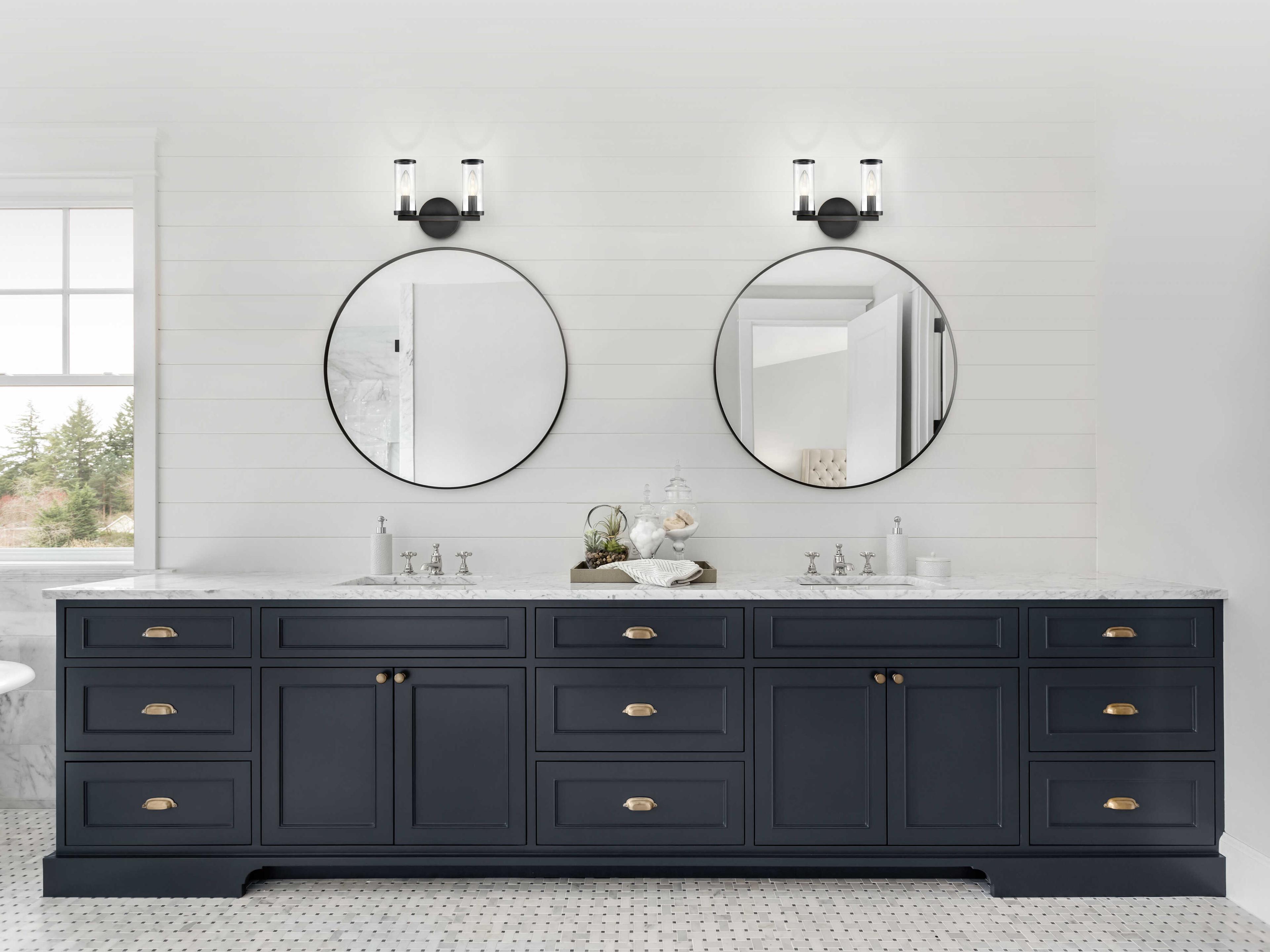 Alora Lighting Revolve 2-Light Urban Bronze Wall Sconce