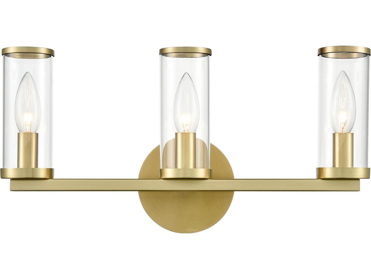 Alora Lighting Revolve 3-Light Natural Brass Wall Sconce