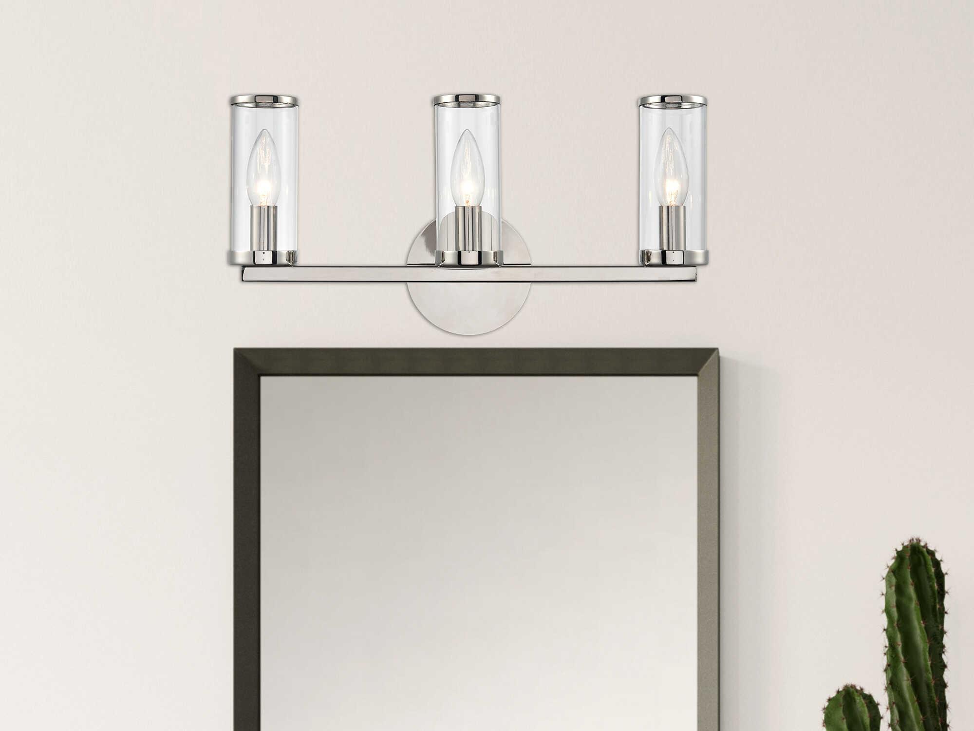 Alora Lighting Revolve 3-Light Polished Nickel Wall Sconce