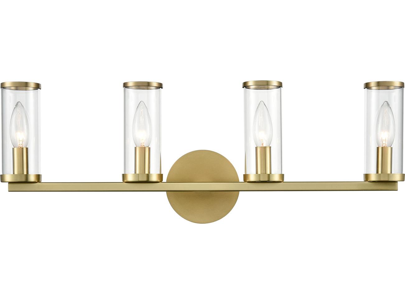 Alora Lighting Revolve 4-Light Natural Brass Wall Sconce