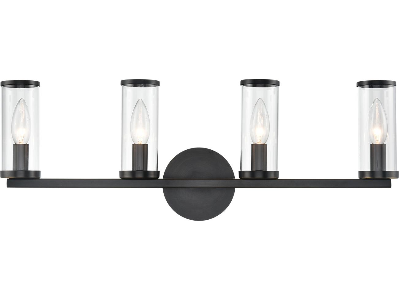 Alora Lighting Revolve 4-Light Urban Bronze Black Wall Sconce
