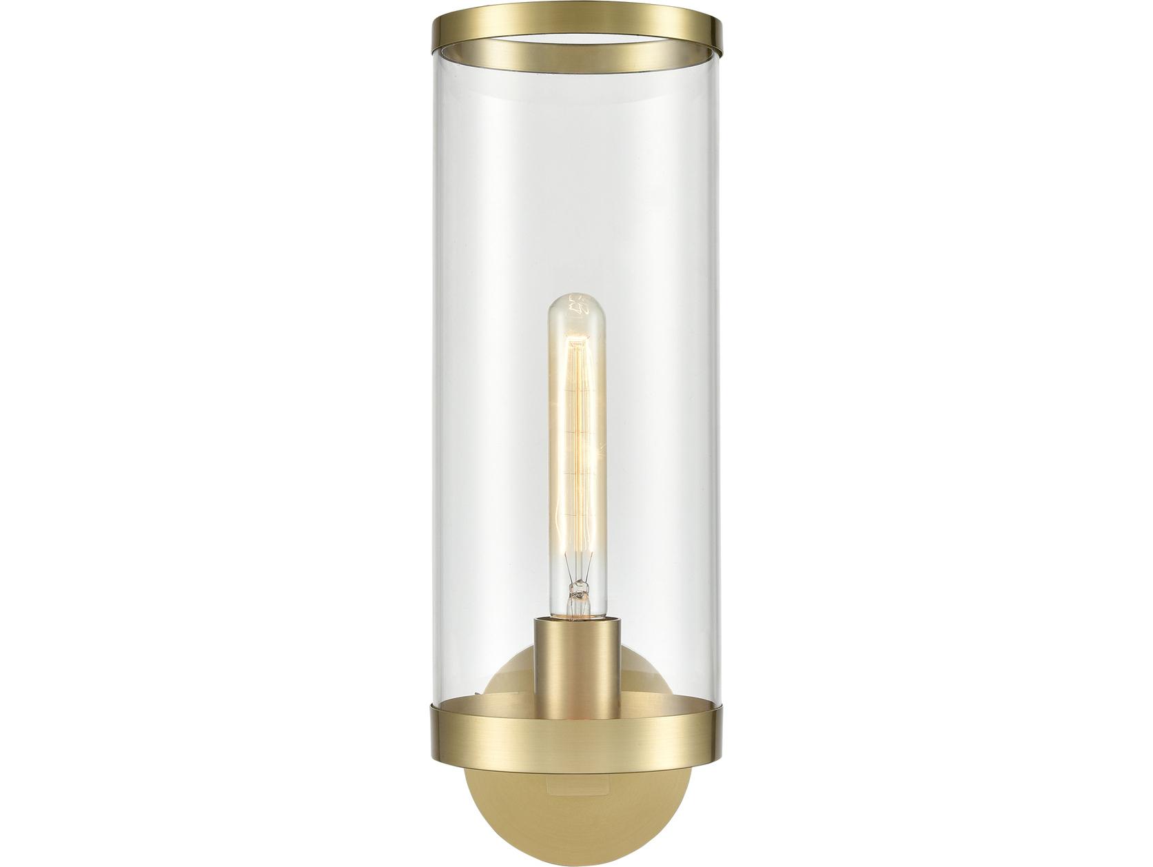 Alora Lighting Revolve-II 1-Light Natural Brass Wall Sconce