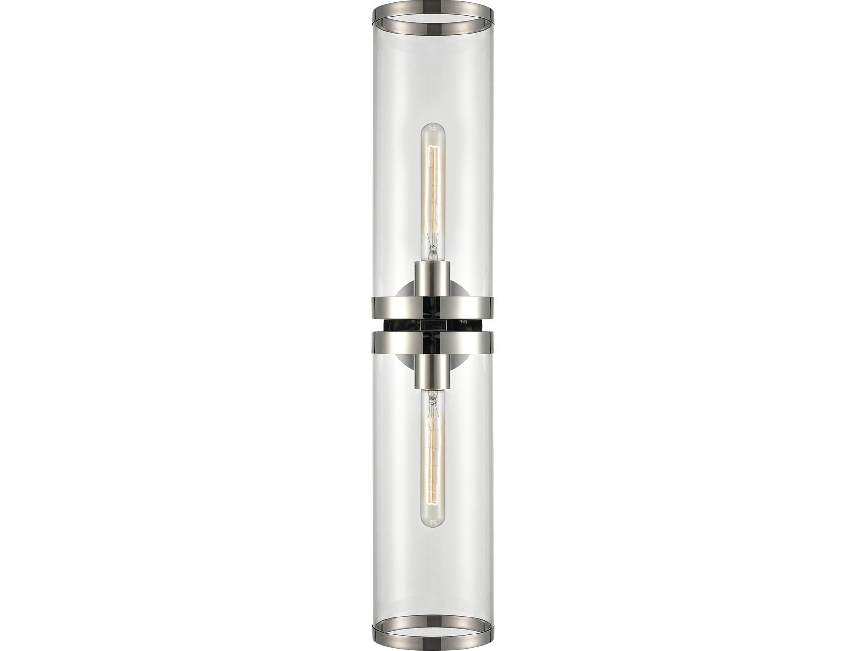 Alora Lighting Revolve-II 2-Light Polished Nickel Wall Sconce