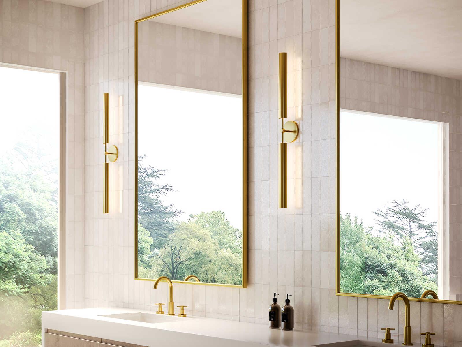 Alora Lighting Astrid Vintage Brass Wall Sconce