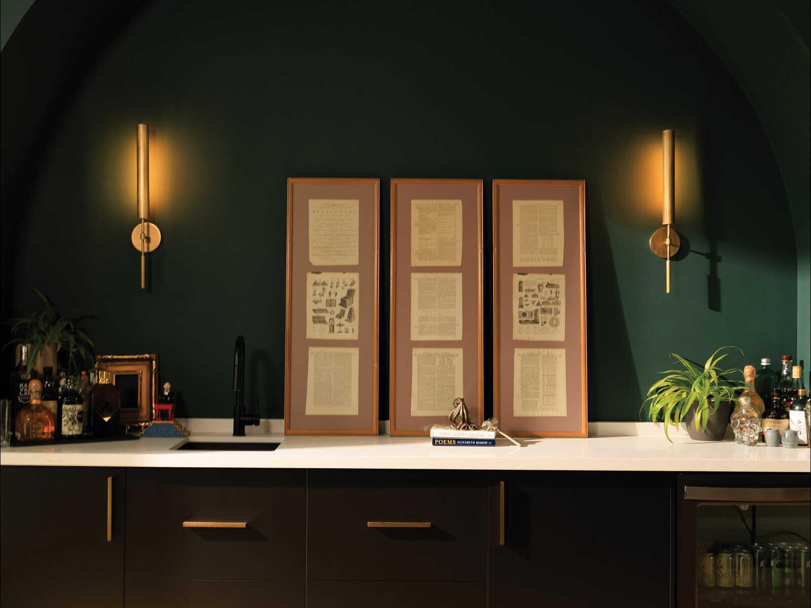 Alora Lighting Astrid Vintage Brass Wall Sconce