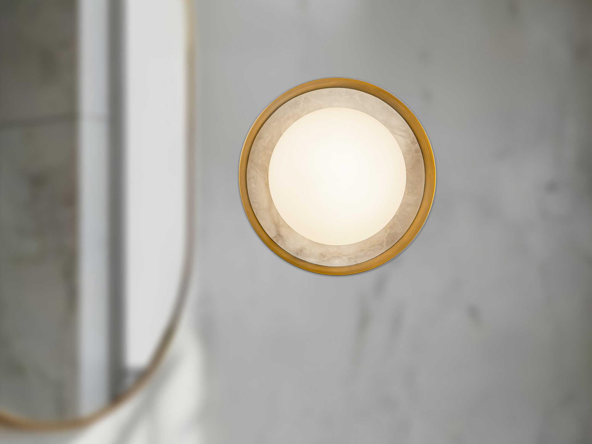 Alora Lighting Alonso Vintage Brass Vanity Light