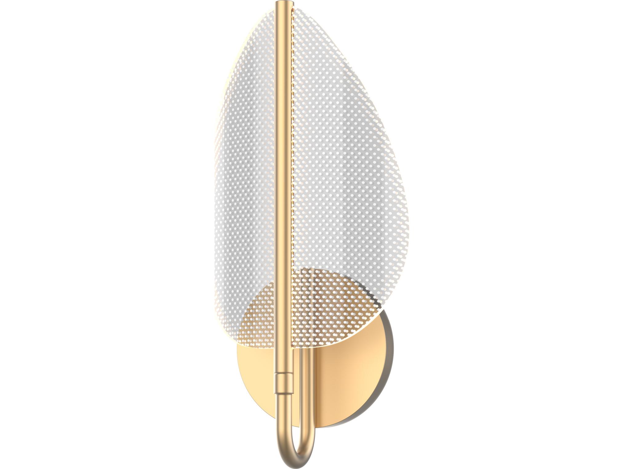 Alora Lighting Flora Natural Brass Vanity Light