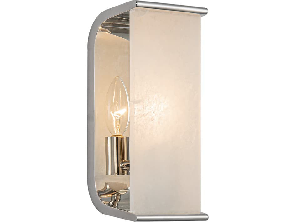 Alora Lighting Abbott 1-Light Polished Nickel Wall Sconce