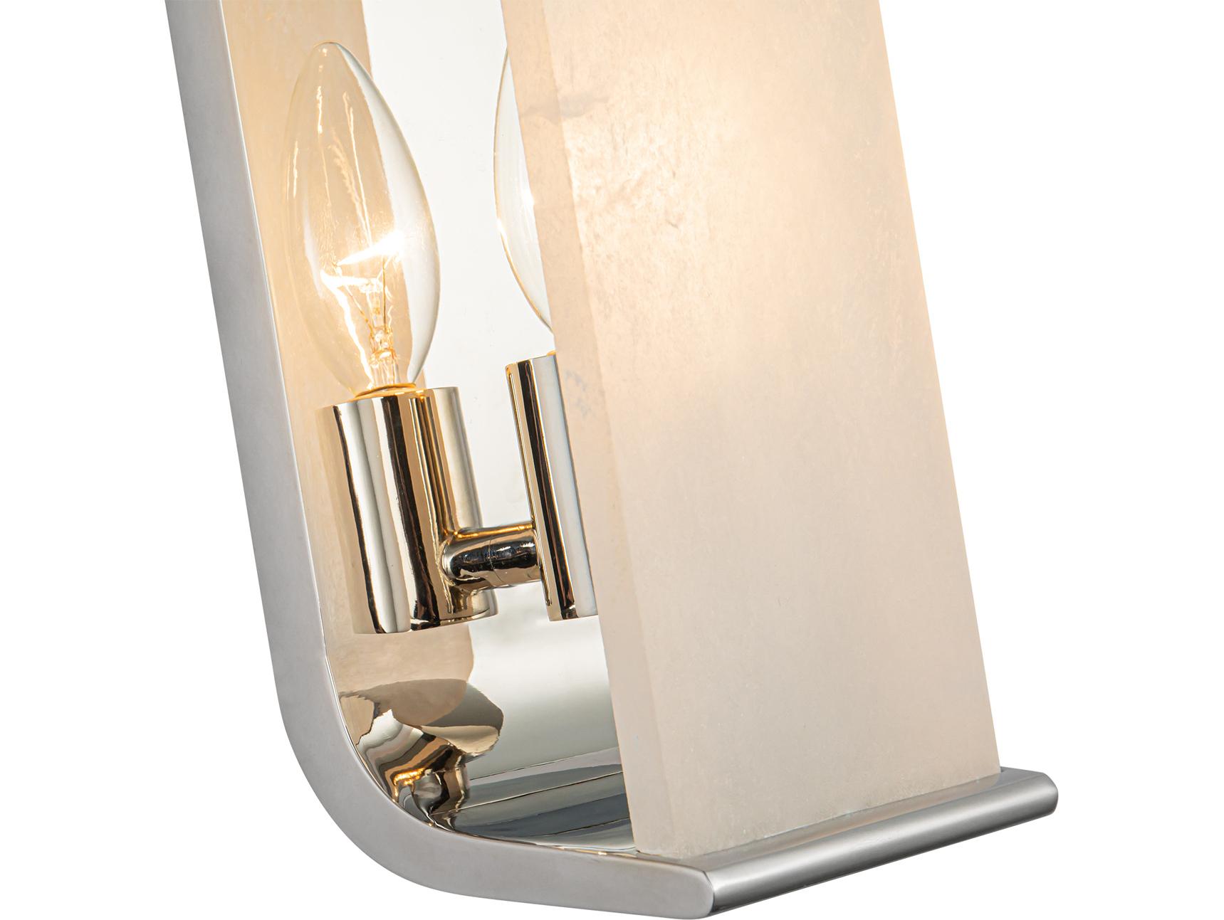 Alora Lighting Abbott 1-Light Polished Nickel Wall Sconce