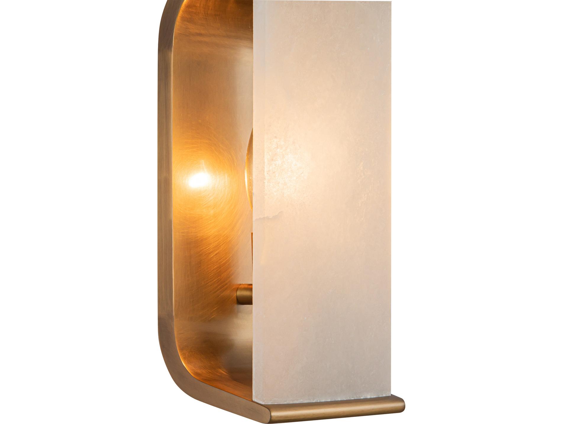 Alora Lighting Abbott 1-Light Vintage Brass Wall Sconce