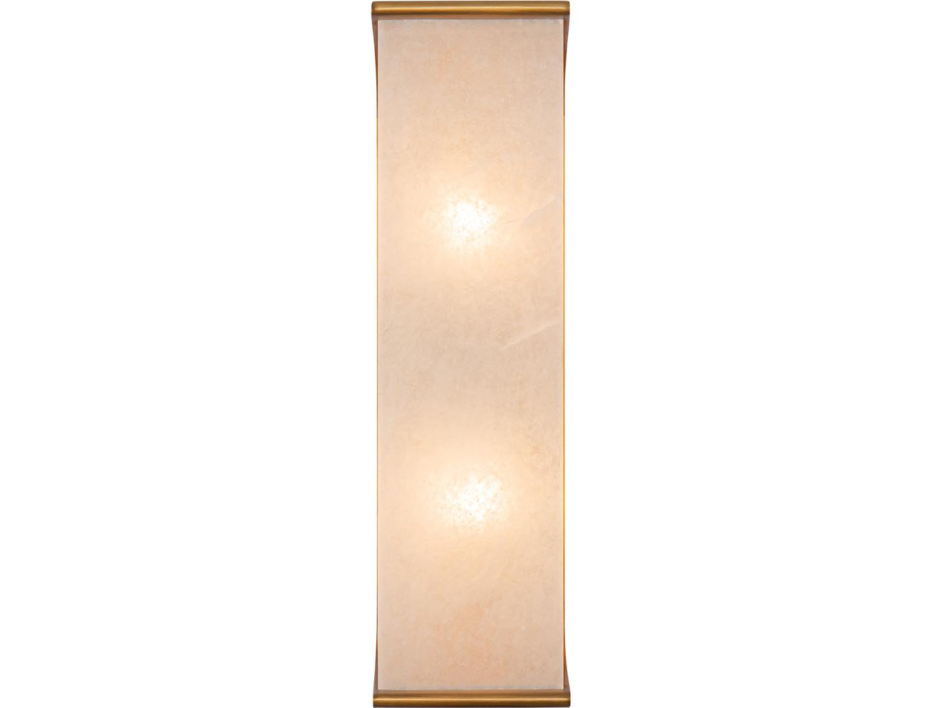 Alora Lighting Abbott 2-Light Vintage Brass Wall Sconce