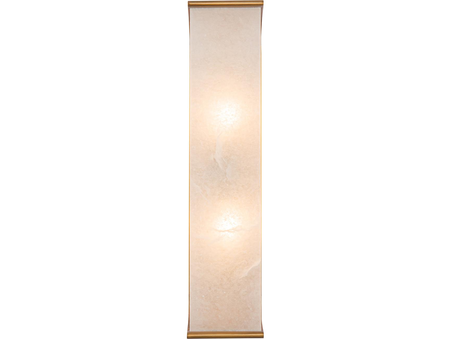 Alora Lighting Abbott 2-Light Vintage Brass Wall Sconce