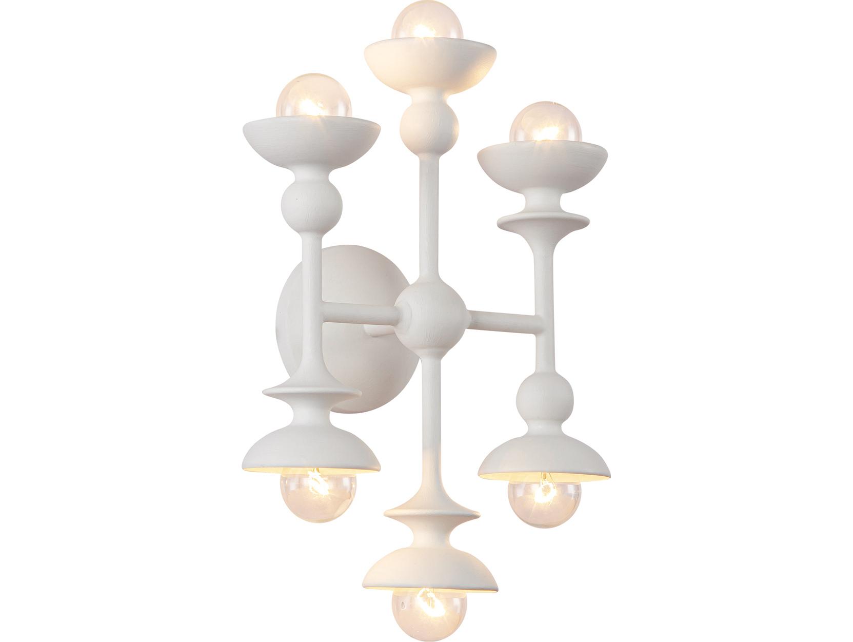 Alora Lighting Cadence 6-Light Antique White Wall Sconce