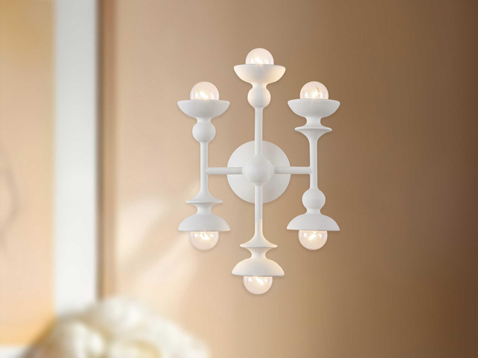 Alora Lighting Cadence 6-Light Antique White Wall Sconce