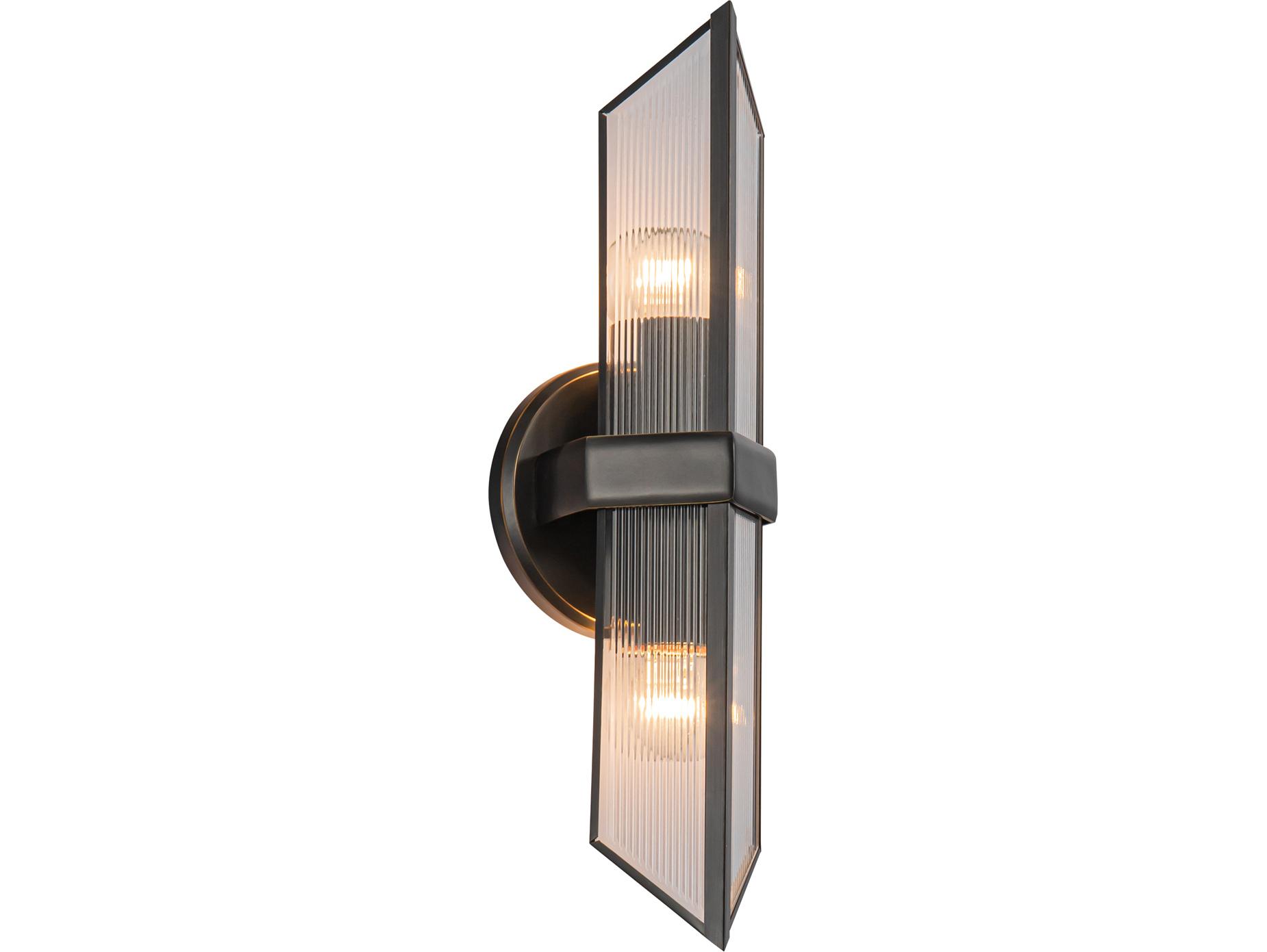 Alora Lighting Cairo 2-Light Urban Bronze Black Wall Sconce