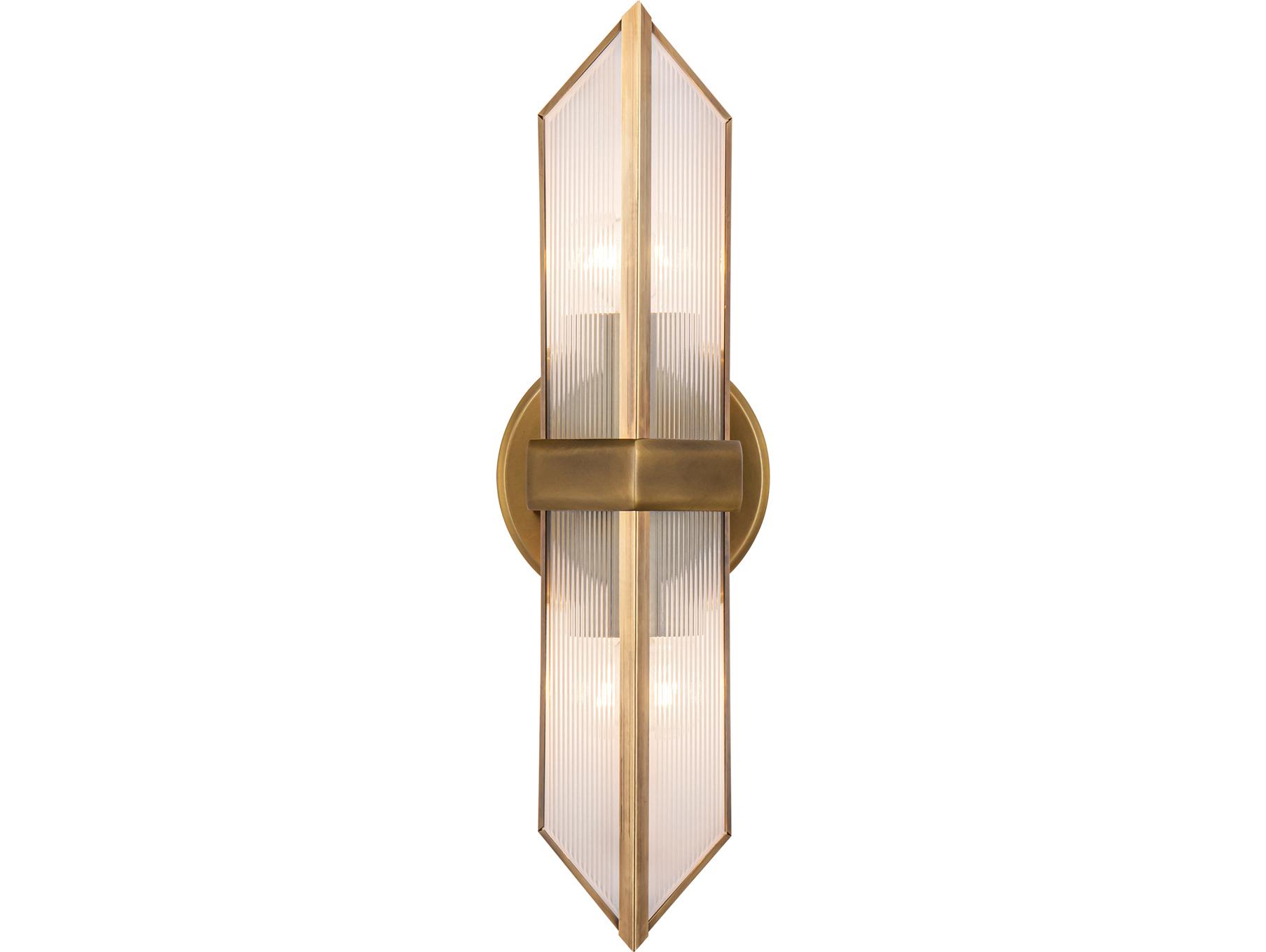 Alora Lighting Cairo 2-Light Vintage Brass Wall Sconce
